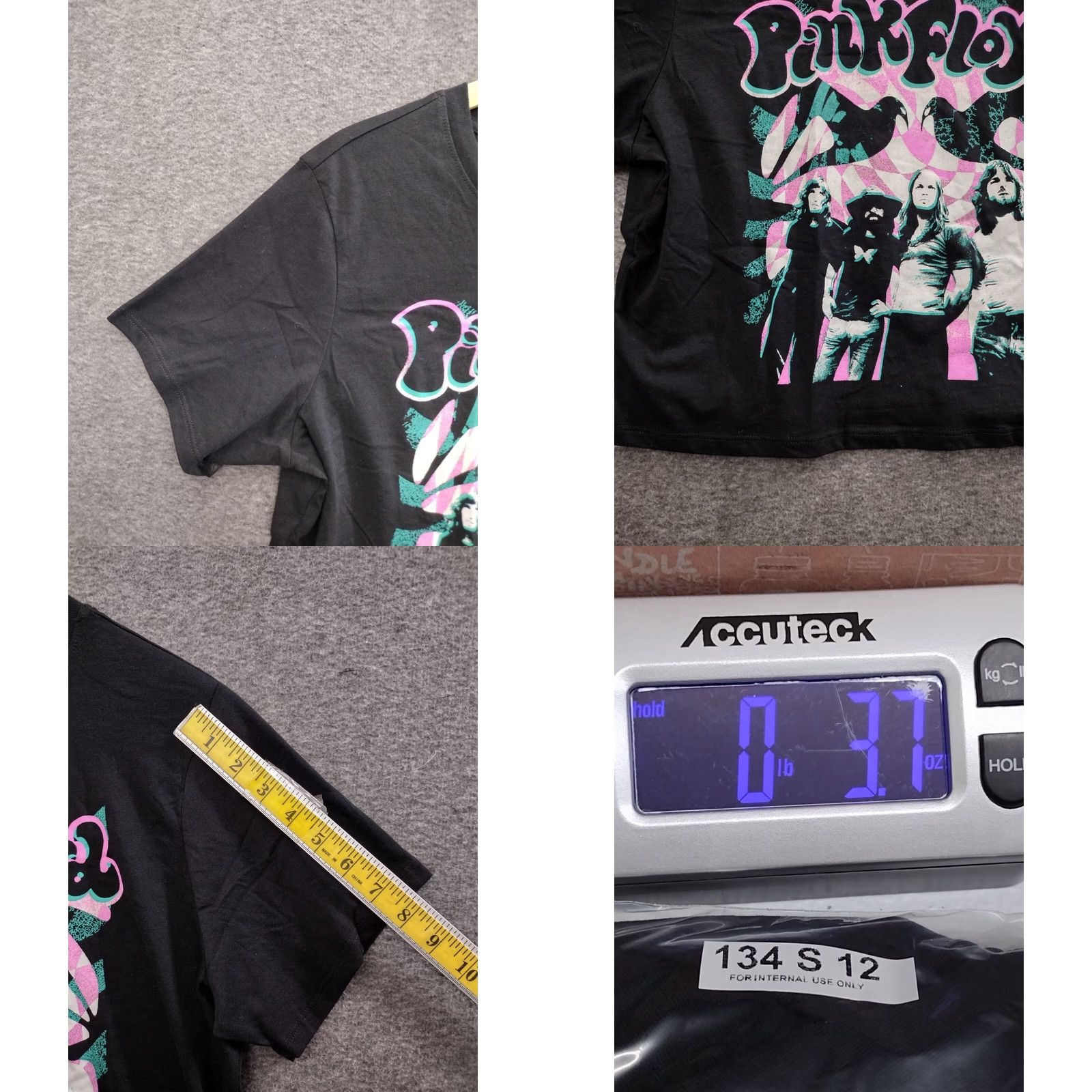 Vintage Pink Floyd Black Logo Short Sleeve Cropped T Shirt XL Womens Crew Neck Vintage No Size XL / US 12-14 / IT 48-50 - 8 Thumbnail