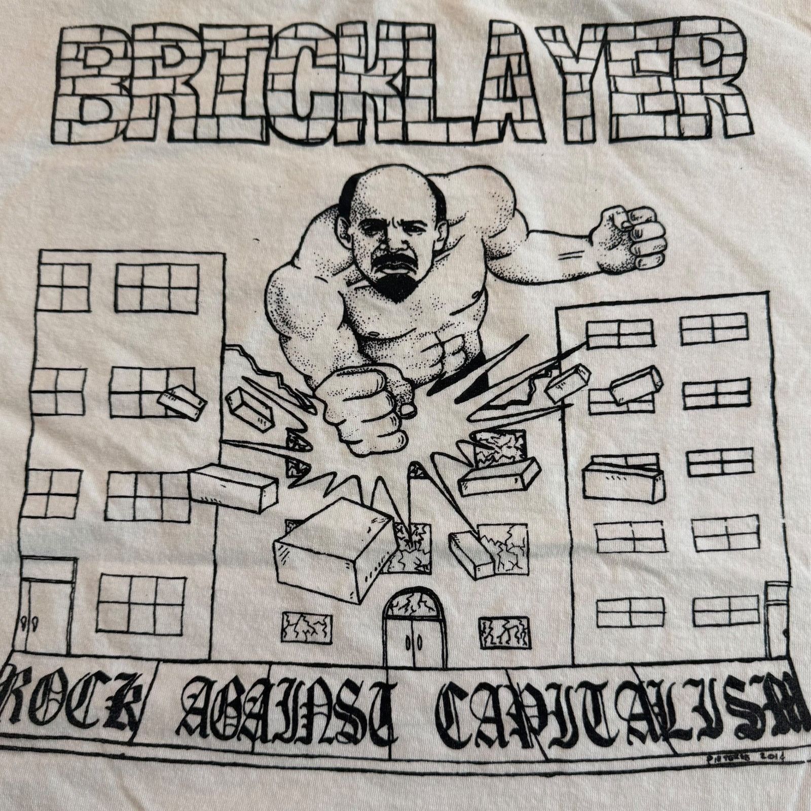 Other Bricklayer Oi Punk Band Shirt Size M Angel Du$t White Wards Size US M / EU 48-50 / 2 - 5 Thumbnail