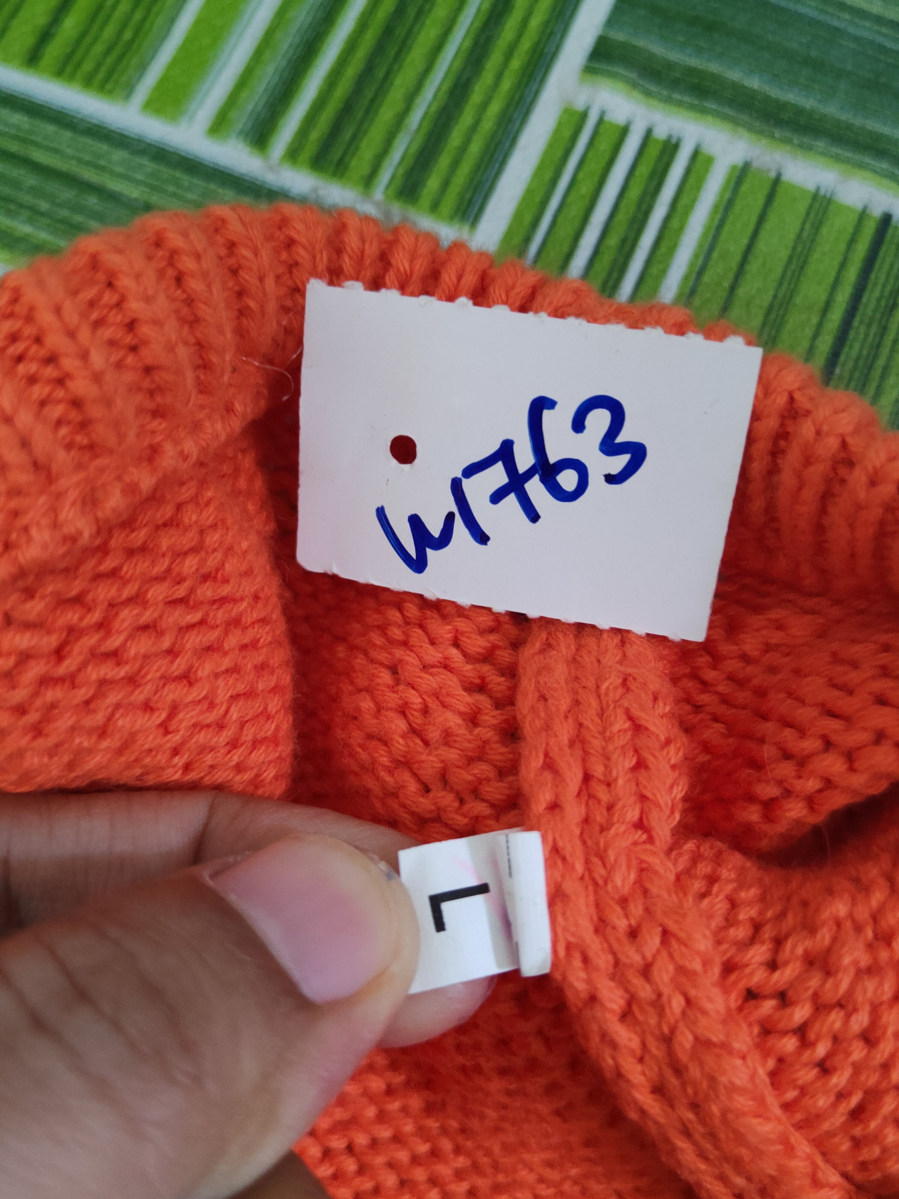 Aran Isles Knitwear Japanese Brand Orange Knitwear Sweatshirts #W1763 Size US L / EU 52-54 / 3 - 10 Thumbnail