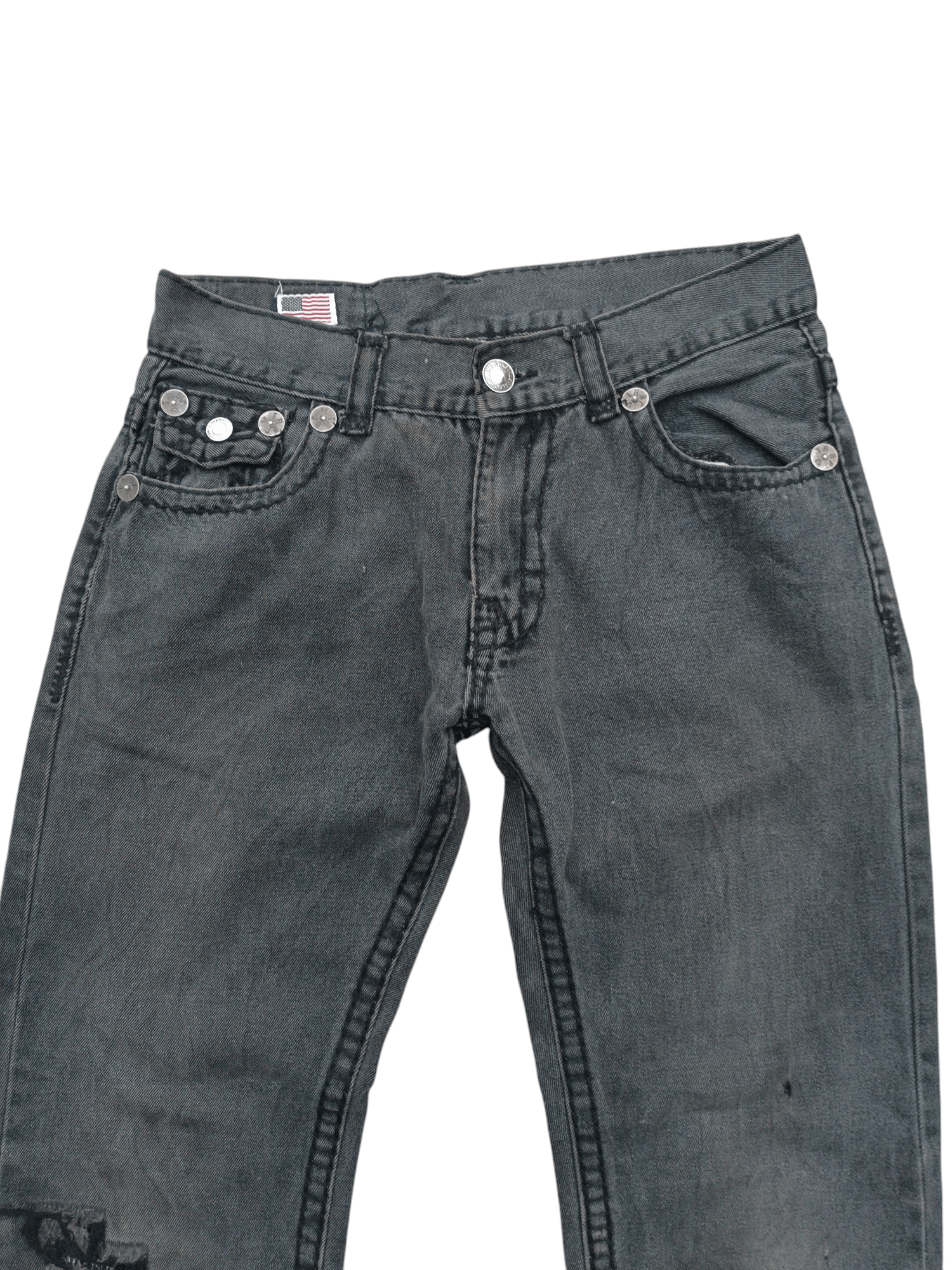 True Religion × Vintage Vintage True Religion Johnny Super T Distressed Jeans TR028 Size US 32 / EU 48 - 3 Thumbnail
