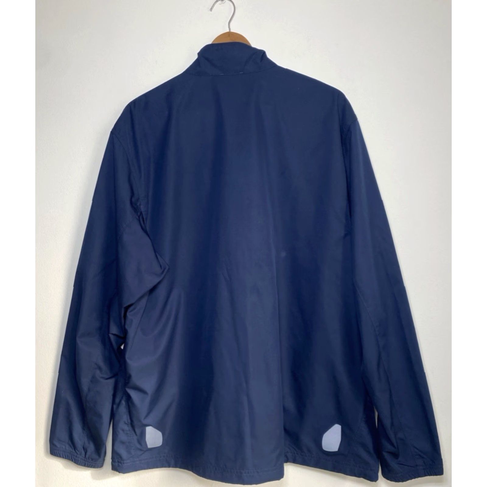 Nike VINTAGE Nike Men’s Clima-Fit Windbreaker Jacket XL Navy Zip Full-Size Wind-Resistant Pocketed Cross Training activewear Mens Size US XL / EU 56 / 4 - 2 Thumbnail