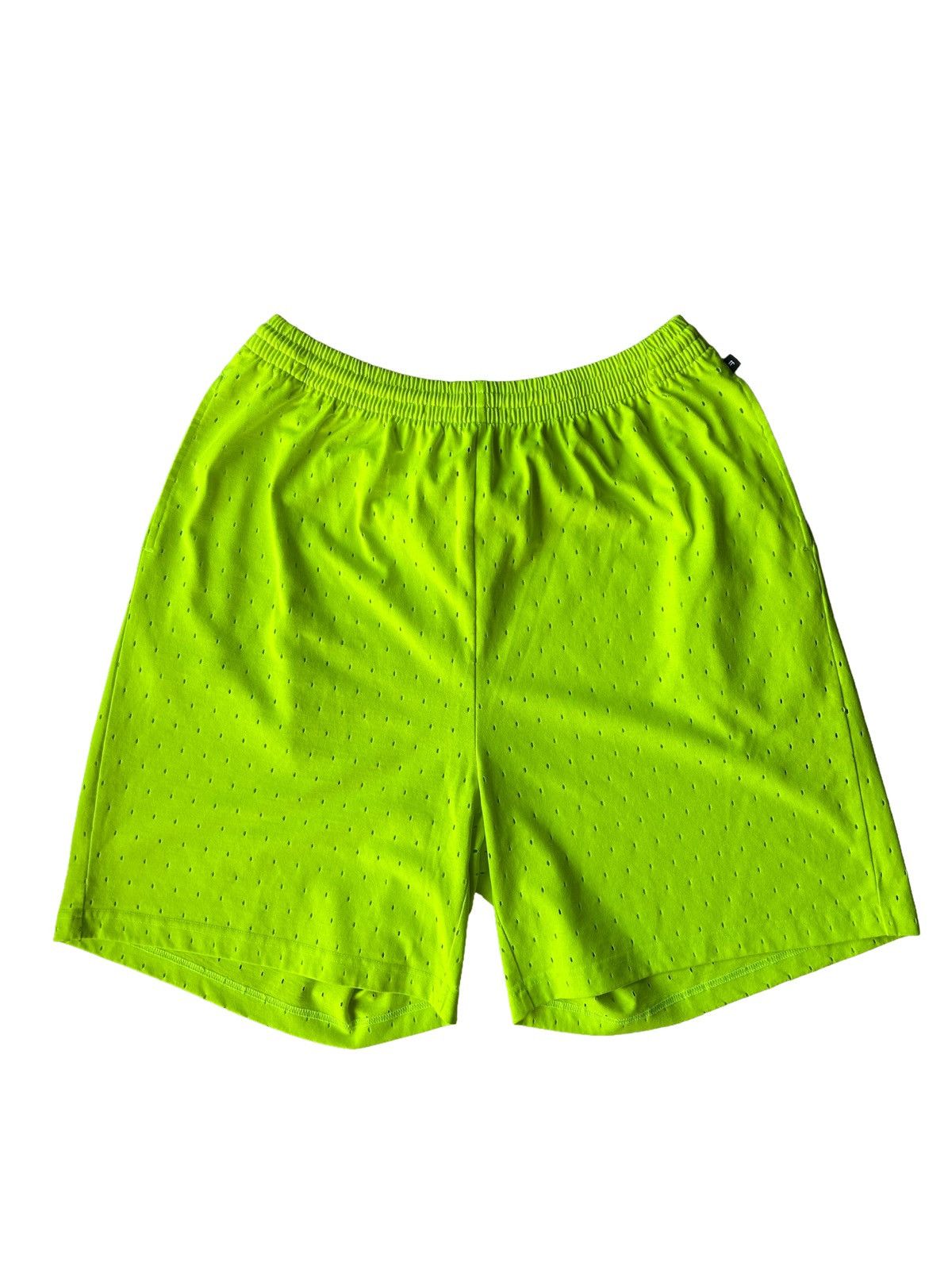 Balenciaga Balenciaga Green Neon Mesh Shorts Size US 34 / EU 50 - 1 Thumbnail