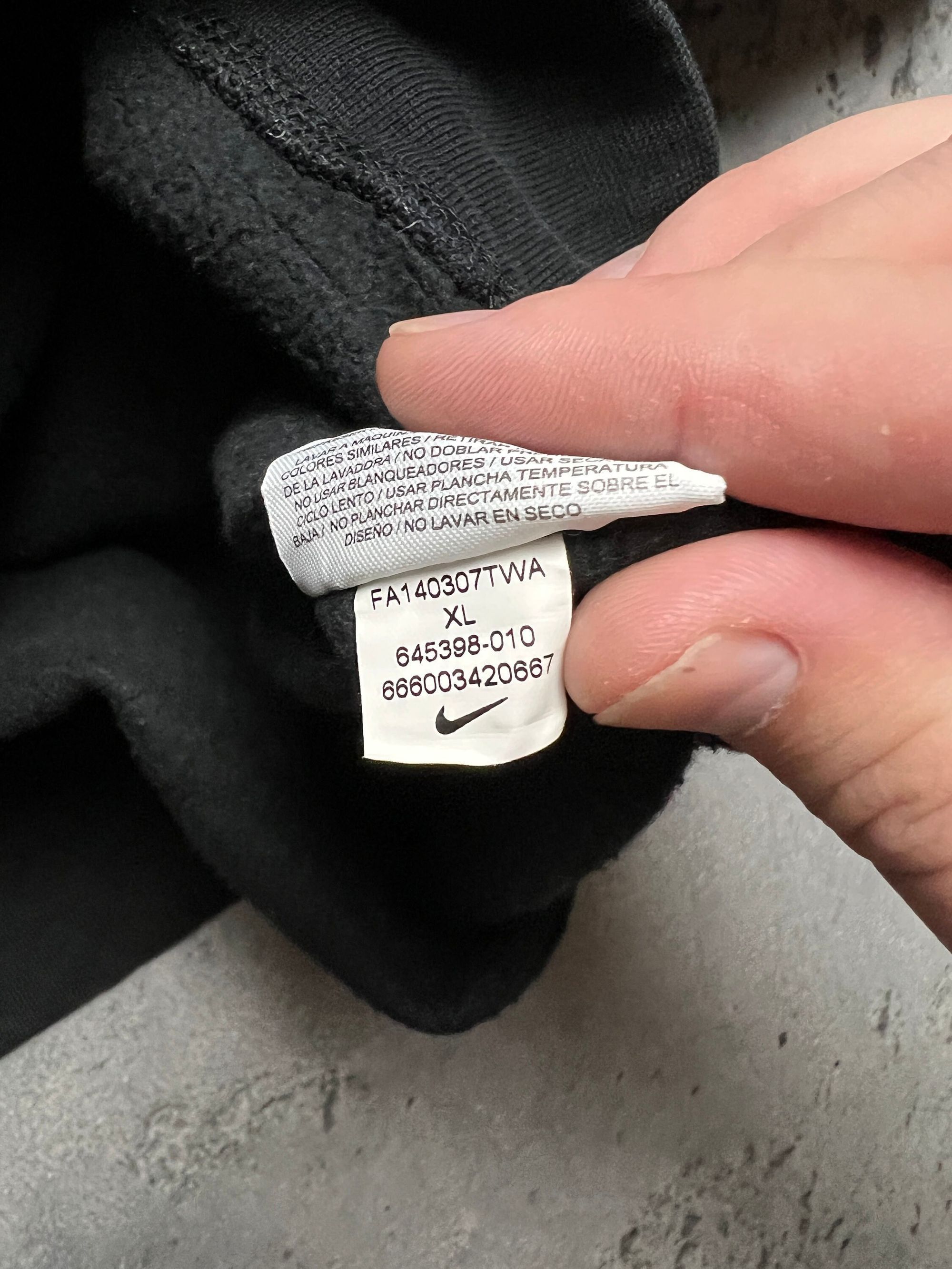 Nike Nike vintage hoodie center swoosh logo spellout y2k crew Size US XL / EU 56 / 4 - 9 Thumbnail