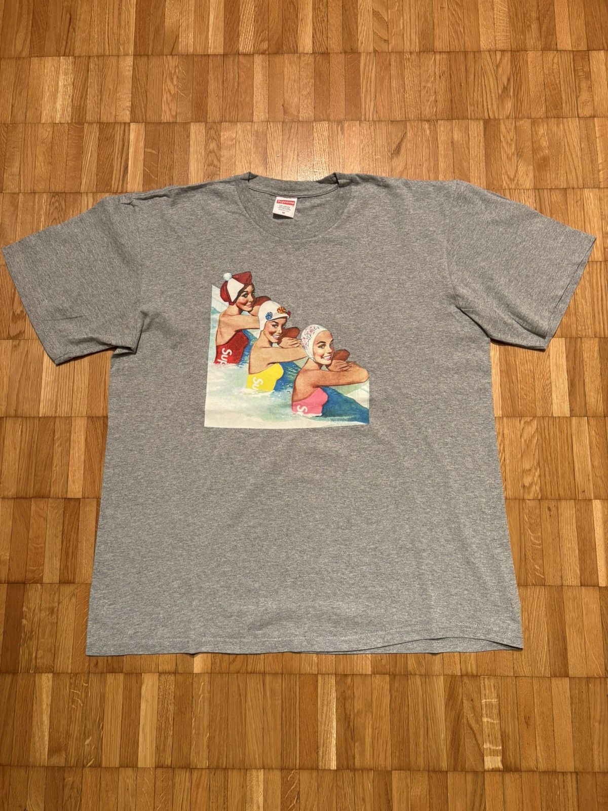 Supreme Grey Supreme Tee Size US M / EU 48-50 / 2 - 1 Thumbnail