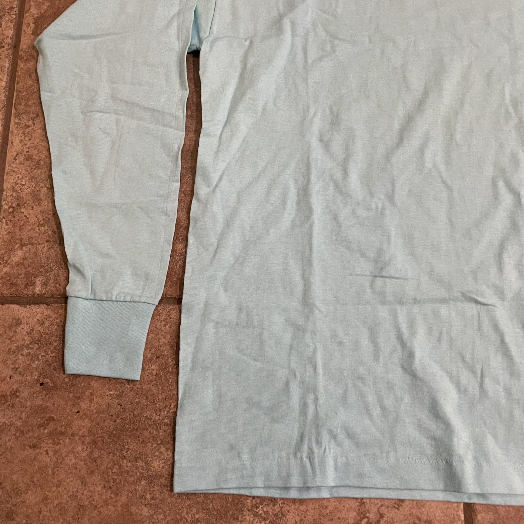 Vintage VINTAGE Sunbelt T-Shirt Shirt Men Large 100% Cotton Light Blue USA 90s Boys/Girls? Size US L / EU 52-54 / 3 - 3 Thumbnail
