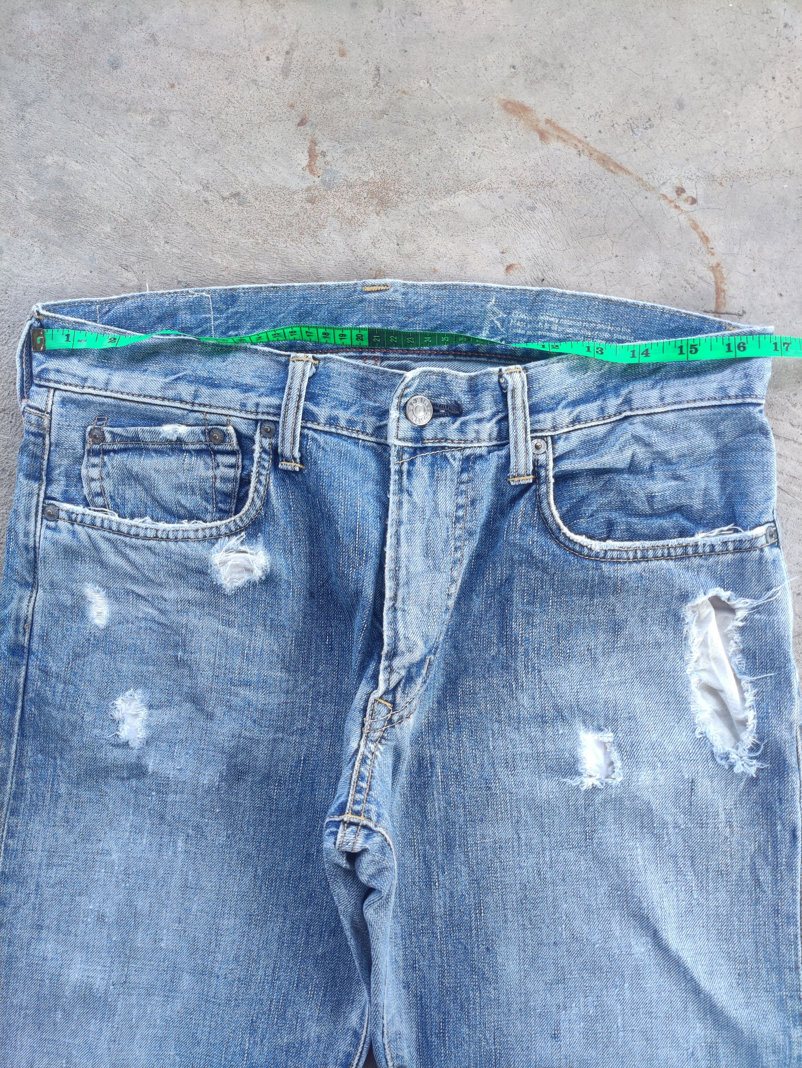 Edwin Vintage Edwin 503 Japan Distressed Faded Denim Jean Size US 34 / EU 50 - 7 Thumbnail