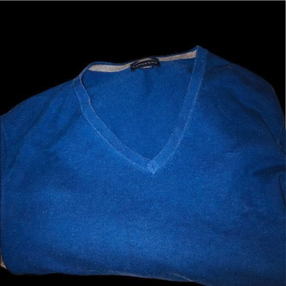 Lands' End Lands end V-neck blue man sweater Size US XL / EU 56 / 4 - 7 Thumbnail