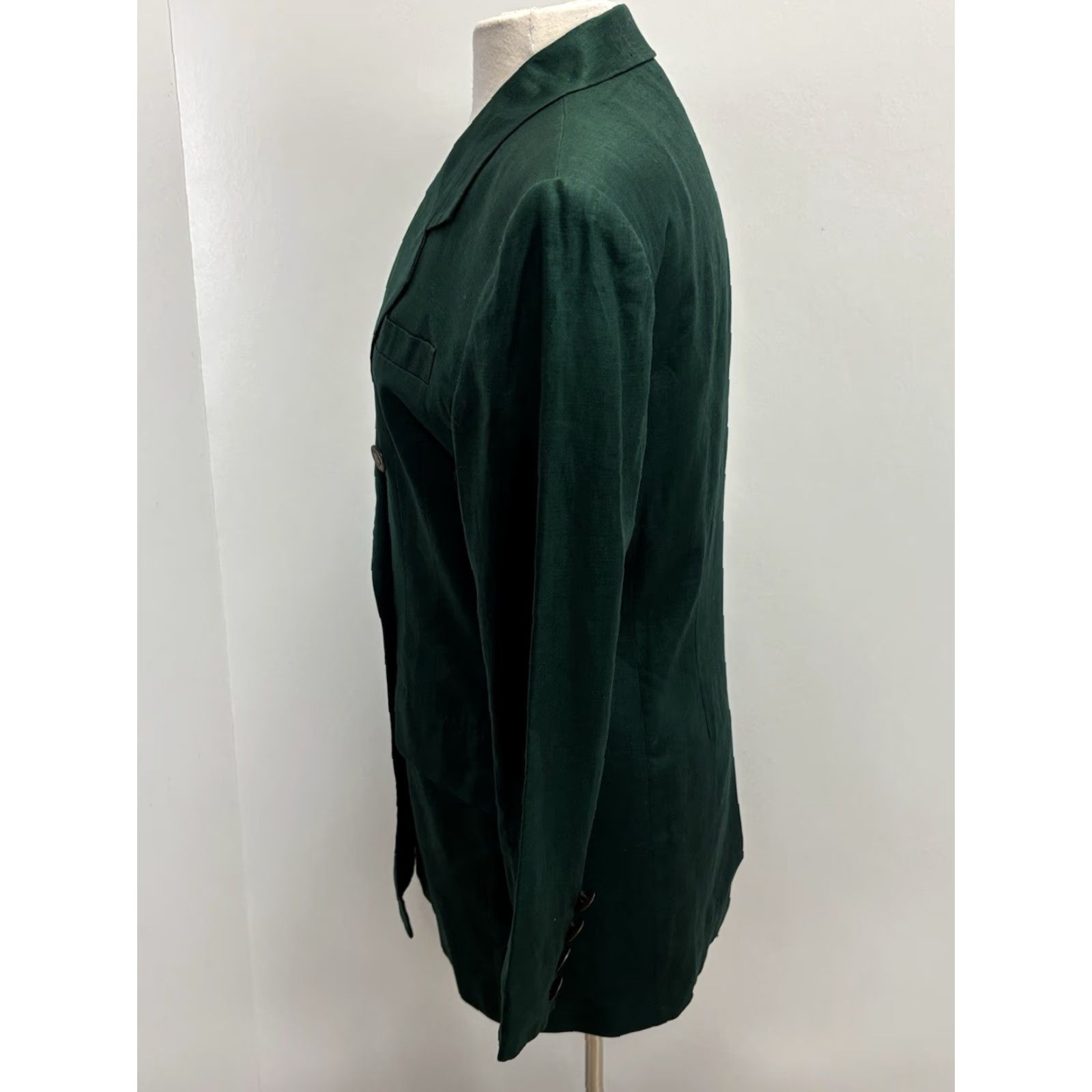 Jones New York VINTAGE Jones New York Linen Blazer Jacket Women’s Green Size 8 1990s Double Breasted Peak Size M / US 6-8 / IT 42-44 - 2 Thumbnail