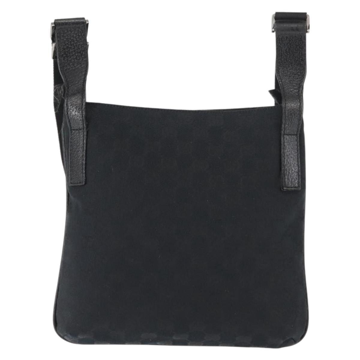Gucci GUCCI GG Canvas Shoulder Bag Black Silver Size ONE SIZE - 3 Thumbnail