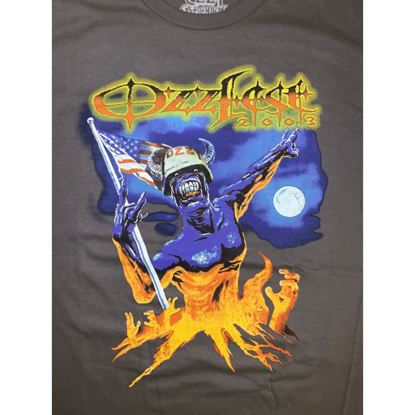 Band Tees Ozzfest 2003 Tour T Shirt Large Charcoal Reprint Metal Size US L / EU 52-54 / 3 - 1 Thumbnail
