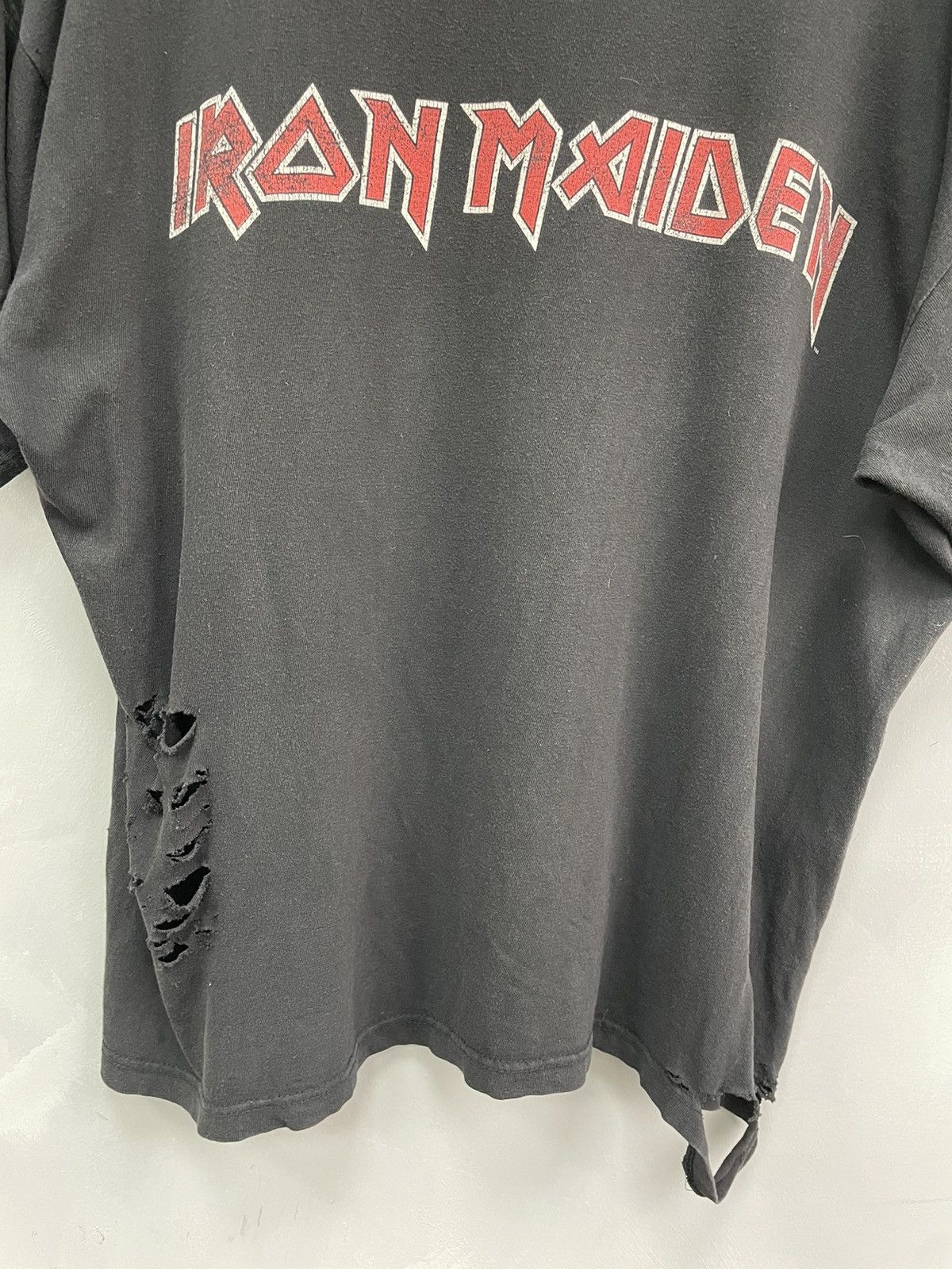 Iron Maiden × Vintage Iron Maiden CRASH Tee T Shirt 90s Vintage Black Size US L / EU 52-54 / 3 - 15 Thumbnail