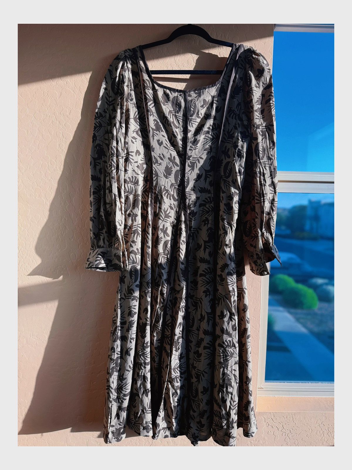 Other Vintage-Inspired Earth-Tone Button Front – Unique Leaf Print Size XL / US 12-14 / IT 48-50 - 6 Thumbnail