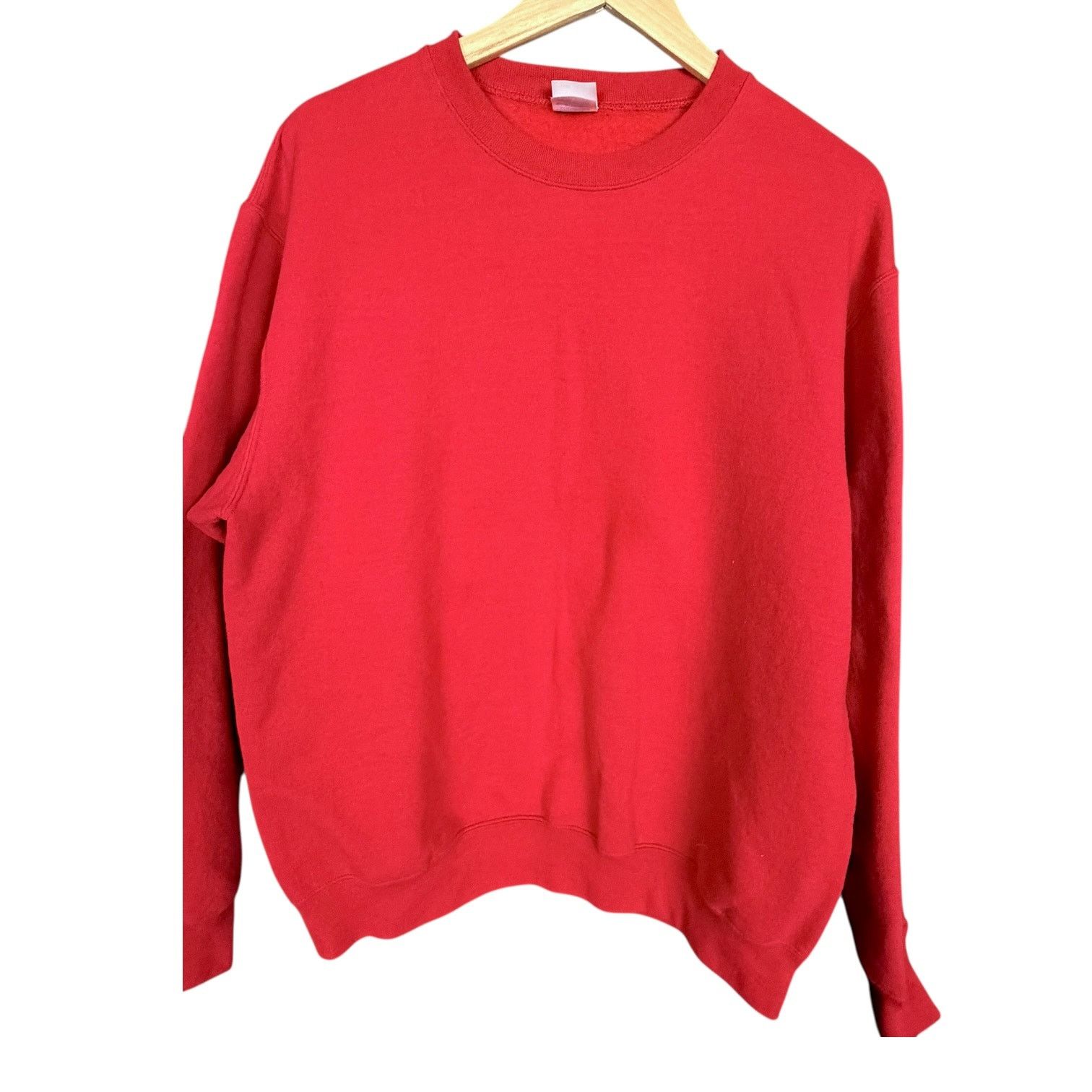 Gildan Red L/S Fast Food Sweatshirt White McDonald's Left Sleeve L Size US L / EU 52-54 / 3 - 2 Thumbnail