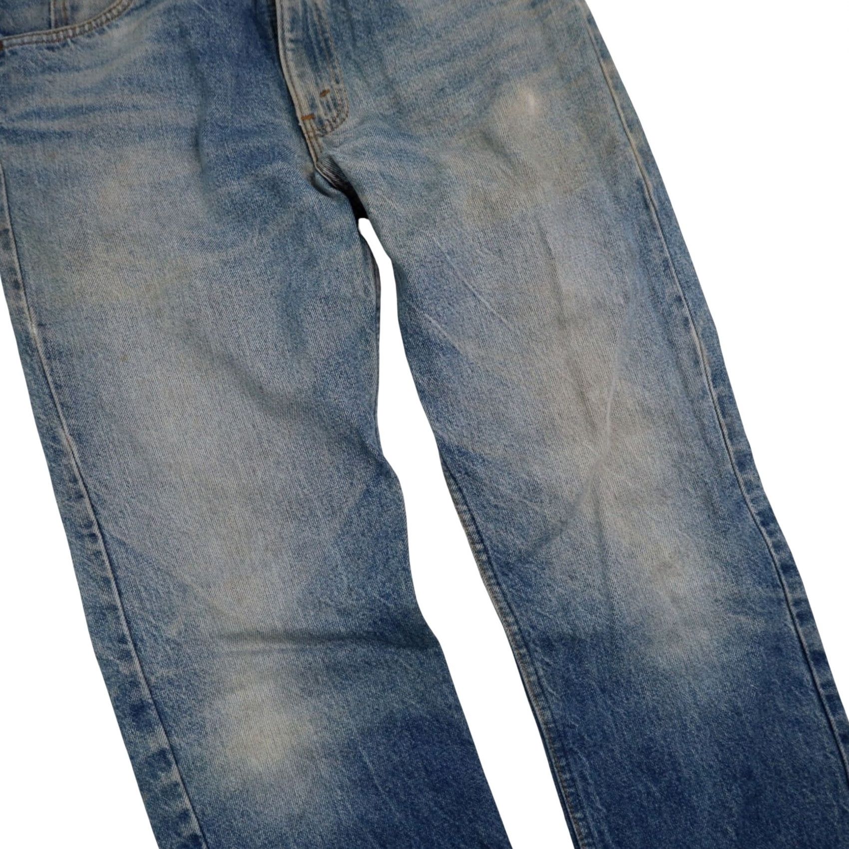 Levi's VINTAGE Levi's 505 USA Made Denim Jeans Men's 34x30 Blue Straight 8/10 Leather? Size US 34 / EU 50 - 3 Thumbnail