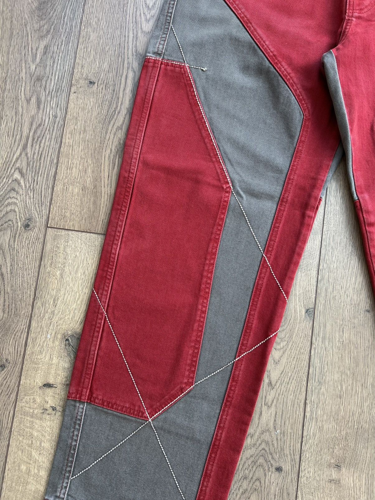 Supreme Supreme 2-Tone Paneled Denim Jeans “Red” 32 Size US 32 / EU 48 - 10 Thumbnail