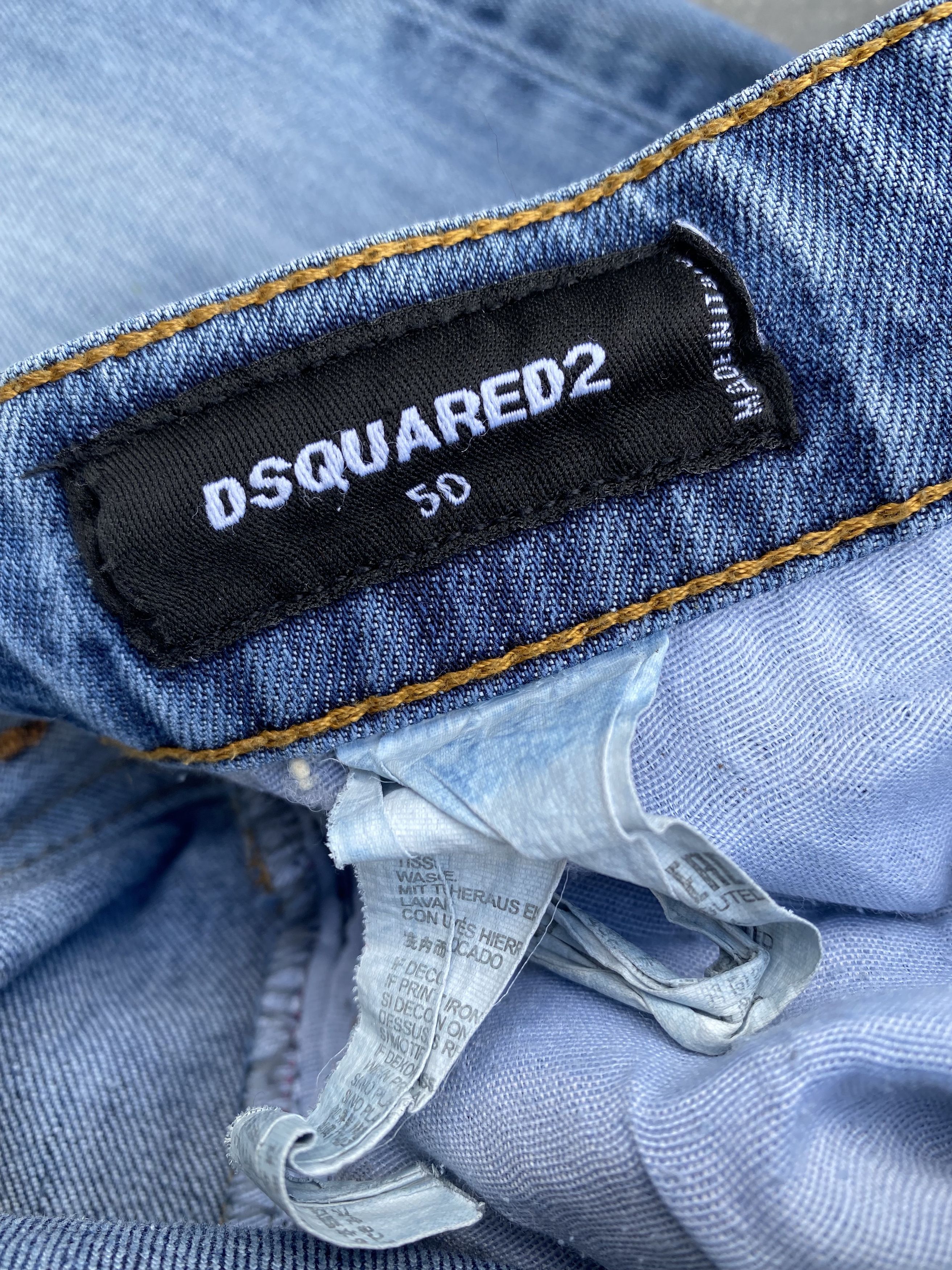 Dsquared2 × Vintage Vintage Squared Distressed Skinny Jeans Size US 34 / EU 50 - 9 Thumbnail