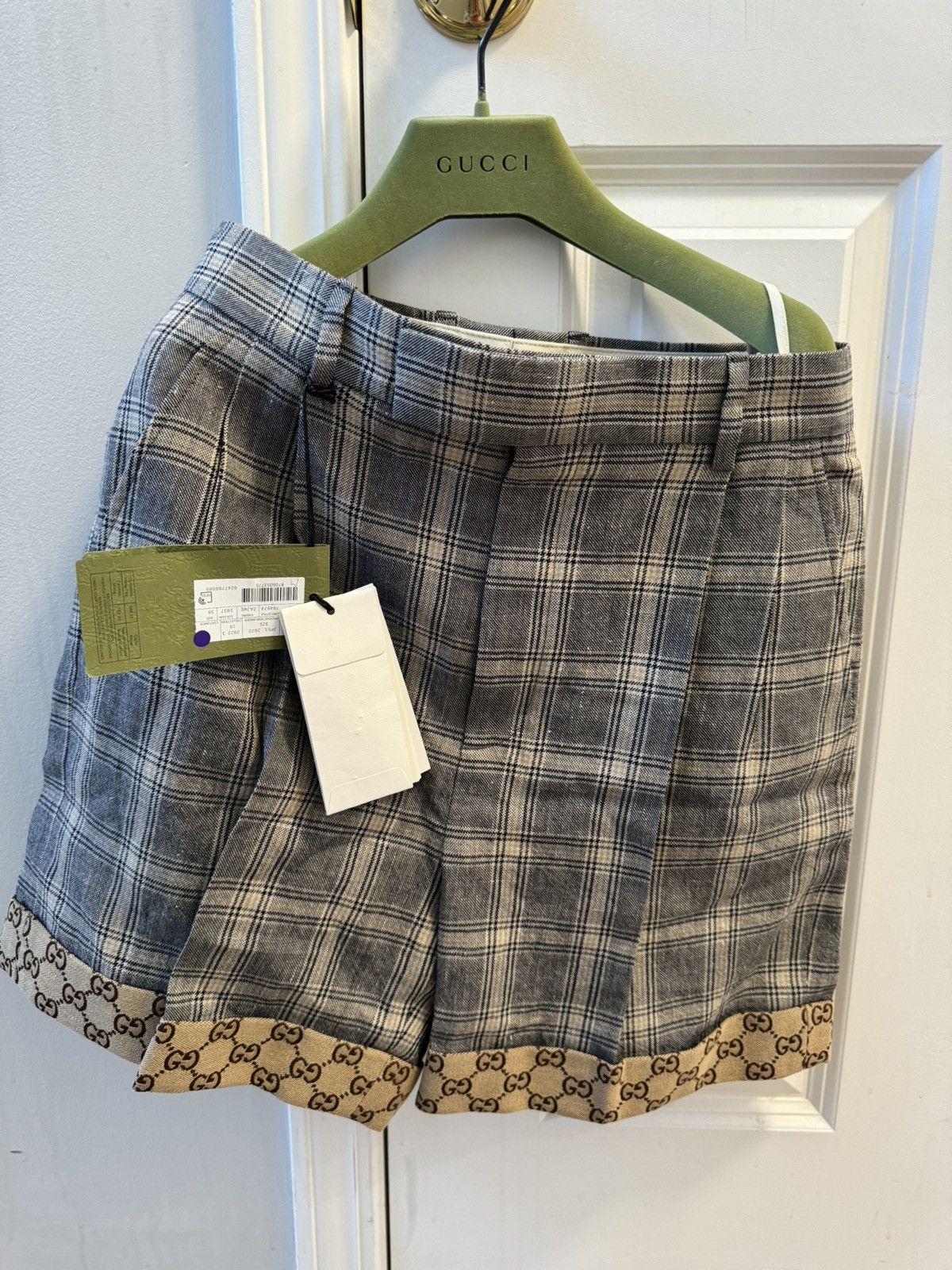Gucci Gucci Grey Prince Of Wales Check Print Tailored Size 26" / US 2 / IT 38 - 7 Thumbnail