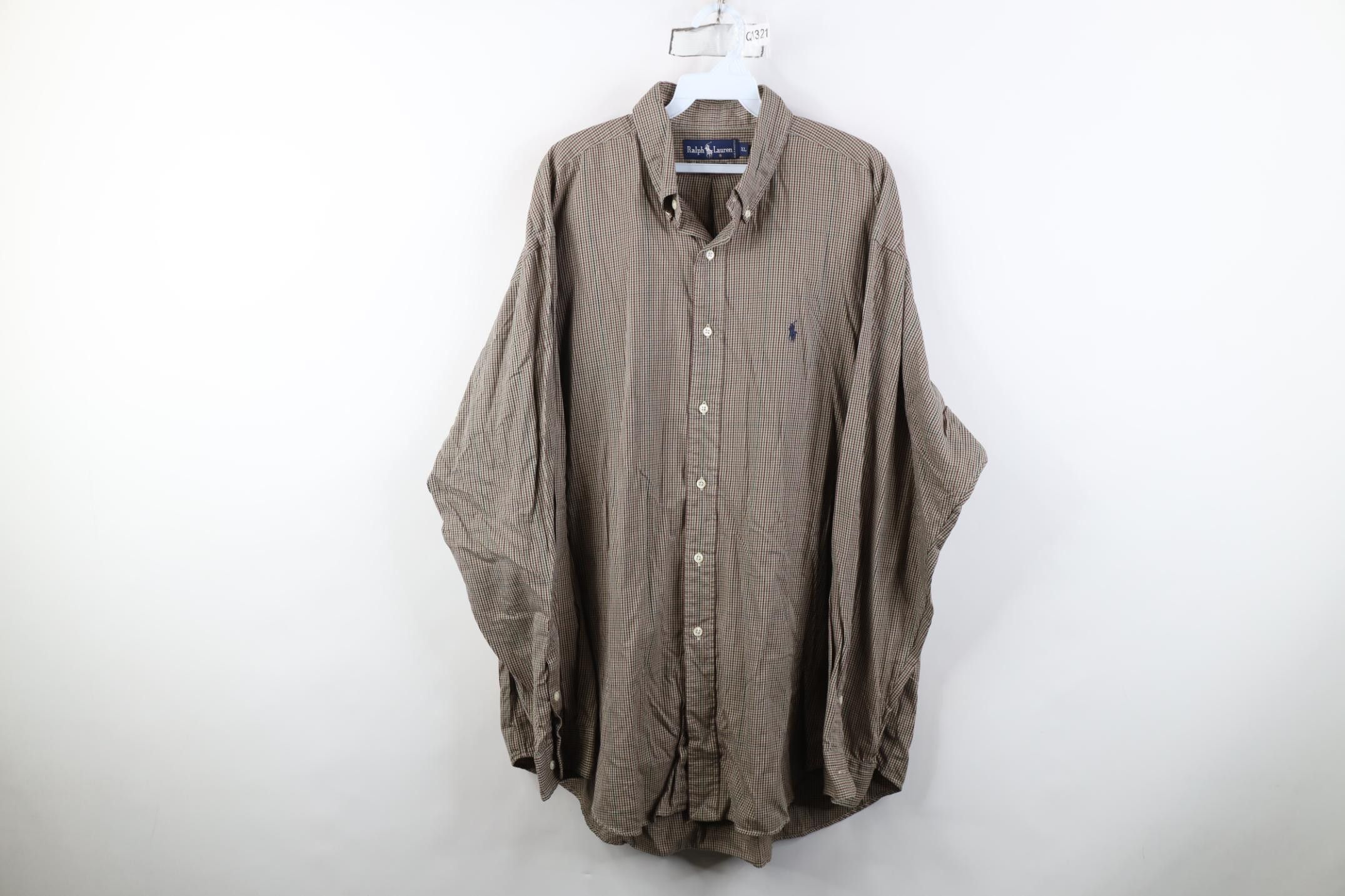 Polo Ralph Lauren Vintage 90s Ralph Lauren Collared Button Down Shirt Cotton Size US XL / EU 56 / 4 - 1 Thumbnail