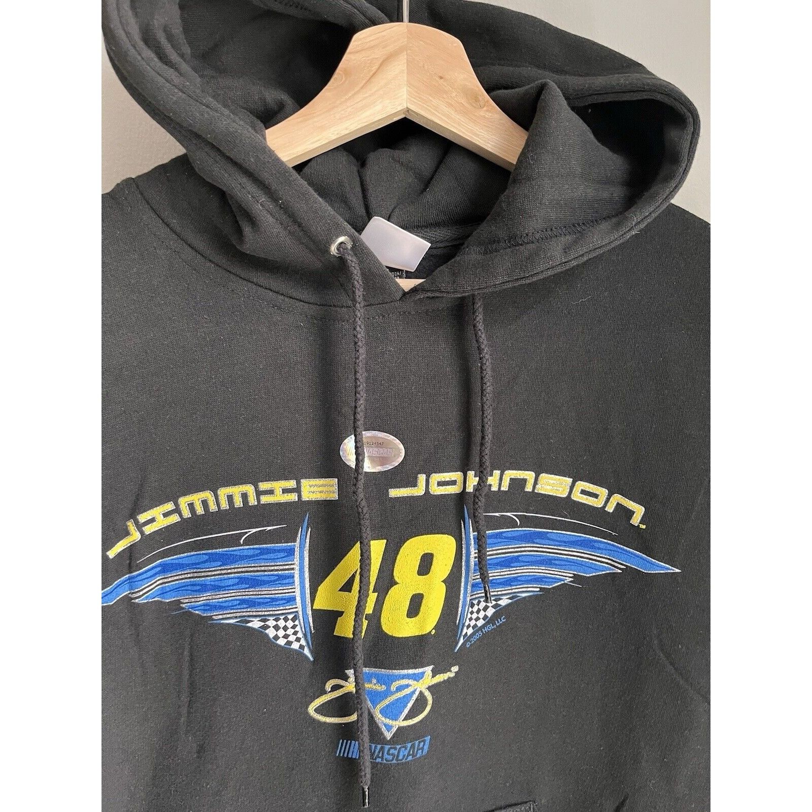 NASCAR VINTAGE NASCAR RACING JIMMIE JOHNSON 48 HOODIE SIZE M 90S Size US M / EU 48-50 / 2 - 2 Thumbnail