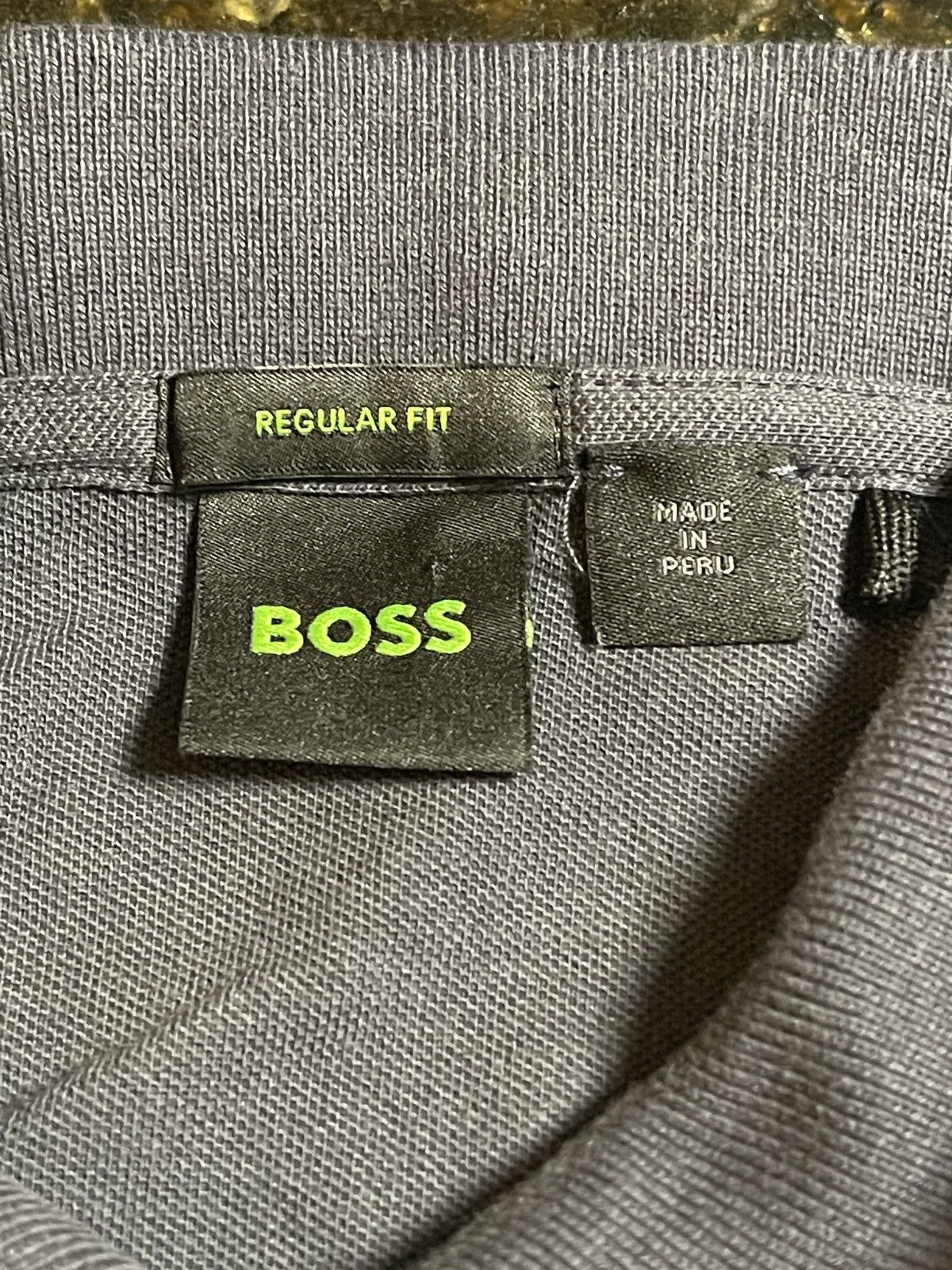 Hugo Boss Hugo Boss Polo Shirt Men's Large Regular Fit Navy Blue Size US L / EU 52-54 / 3 - 3 Thumbnail