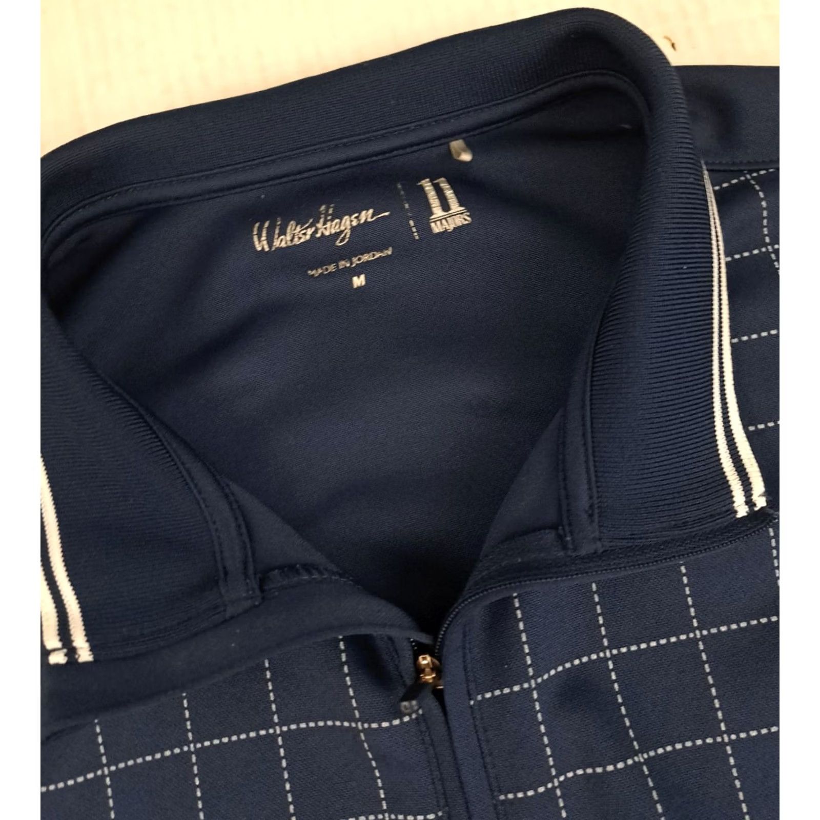 Vintage VINTAGE Walter Hagen Golf Jacket with Chex Navy Blue Full Zip Windbreaker 27in Mid-Length Mens Womens Unisex Adults Regular Size M Size US M / EU 48-50 / 2 - 2 Thumbnail