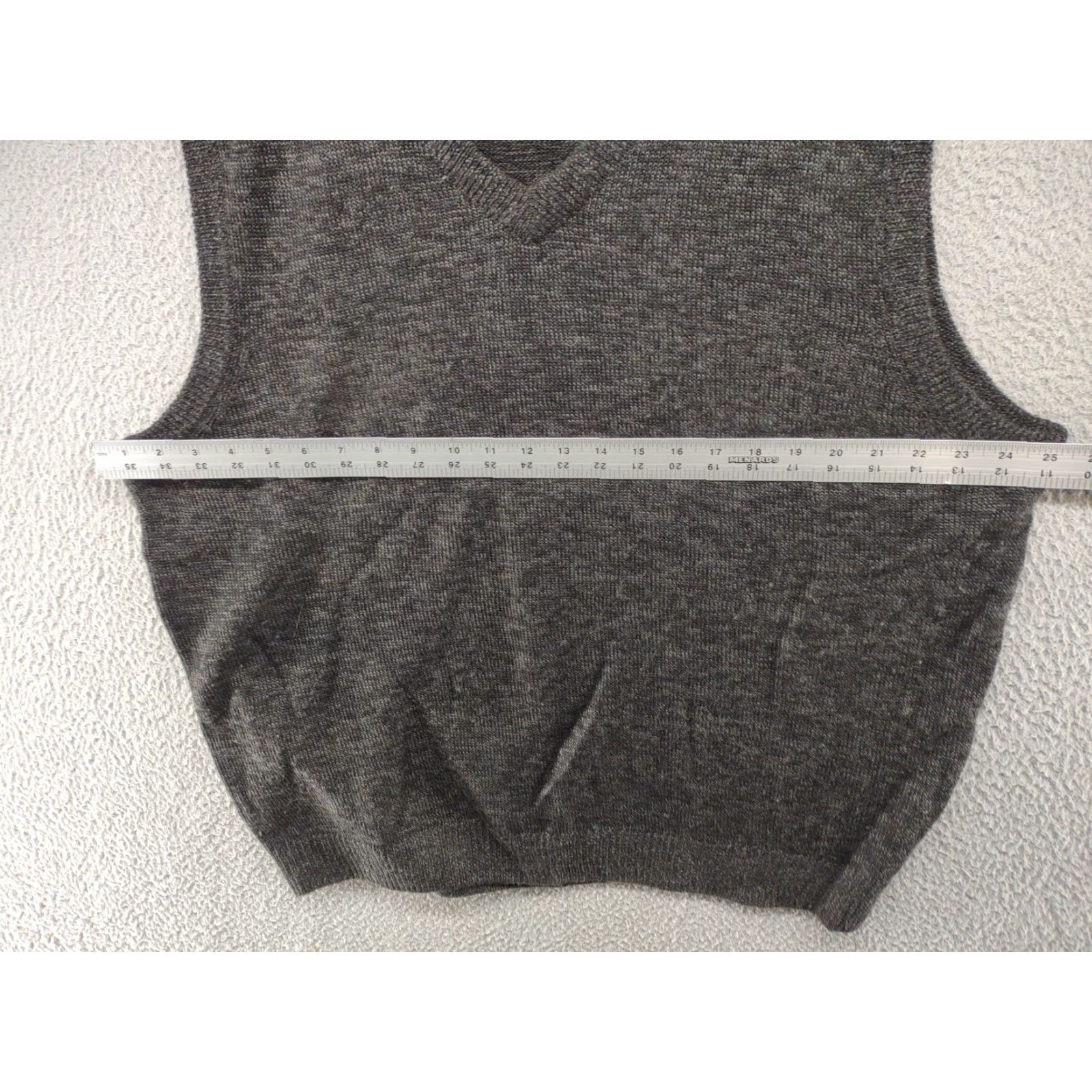 Blair John Blair Vintage Wool Blend Pullover Gray Sweater Vest Men’s XL Size V-Neck, Short Sleeve, Knit, Solid, 90s Football Golf Fashion Size US XL / EU 56 / 4 - 4 Thumbnail