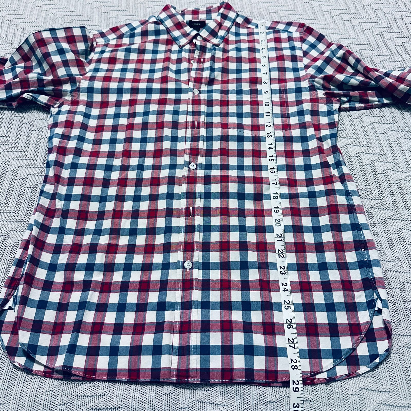 J.Crew J Crew red and blue buffalo check plaid button down Size US M / EU 48-50 / 2 - 8 Thumbnail