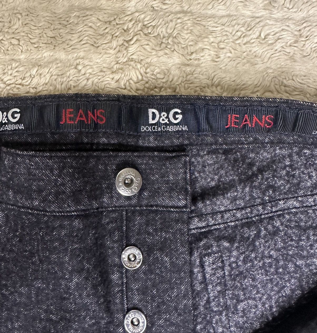 Dolce & Gabbana D&G gray cotton/wool mid-rise straight leg jeans IT 42/US 32 Size US 32 / EU 48 - 5 Thumbnail