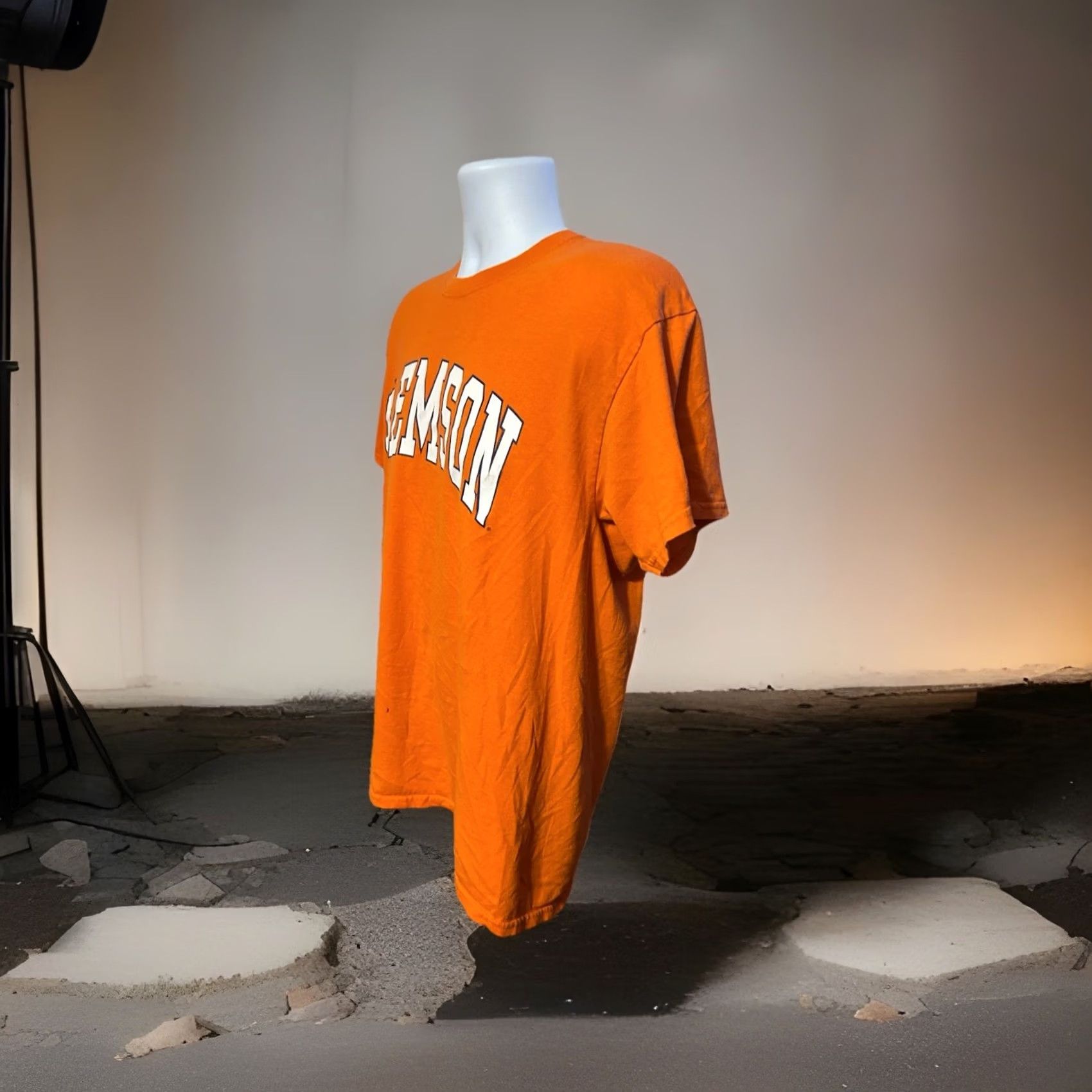 Spell Vintage Clemson University Big Front Spell out Shirt Adult Large Orange Short Sleeve Size US L / EU 52-54 / 3 - 5 Thumbnail
