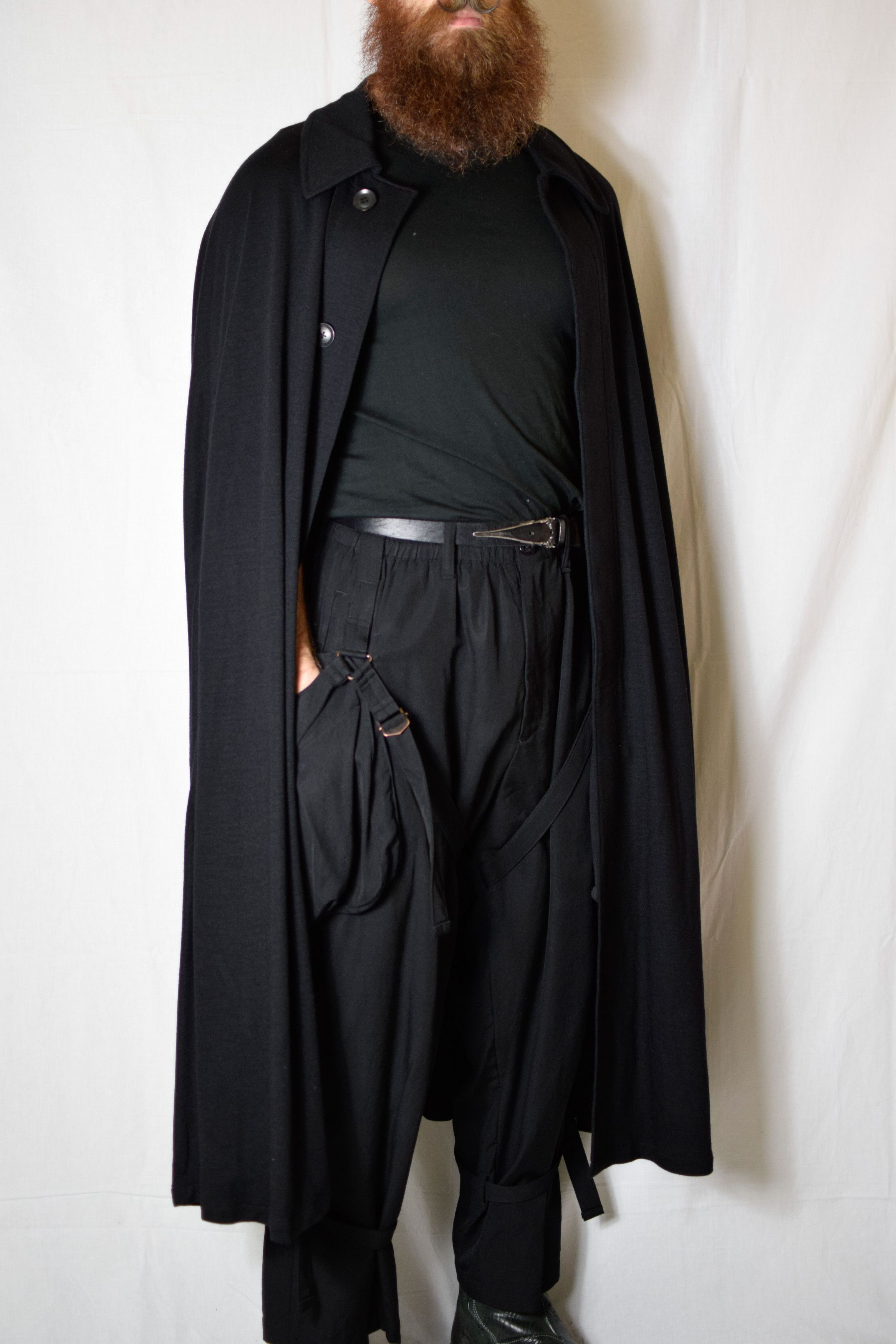 Yohji Yamamoto YYPH AW21 Wool Cape Coat - HX-C05-102 Size US L / EU 52-54 / 3 - 5 Thumbnail