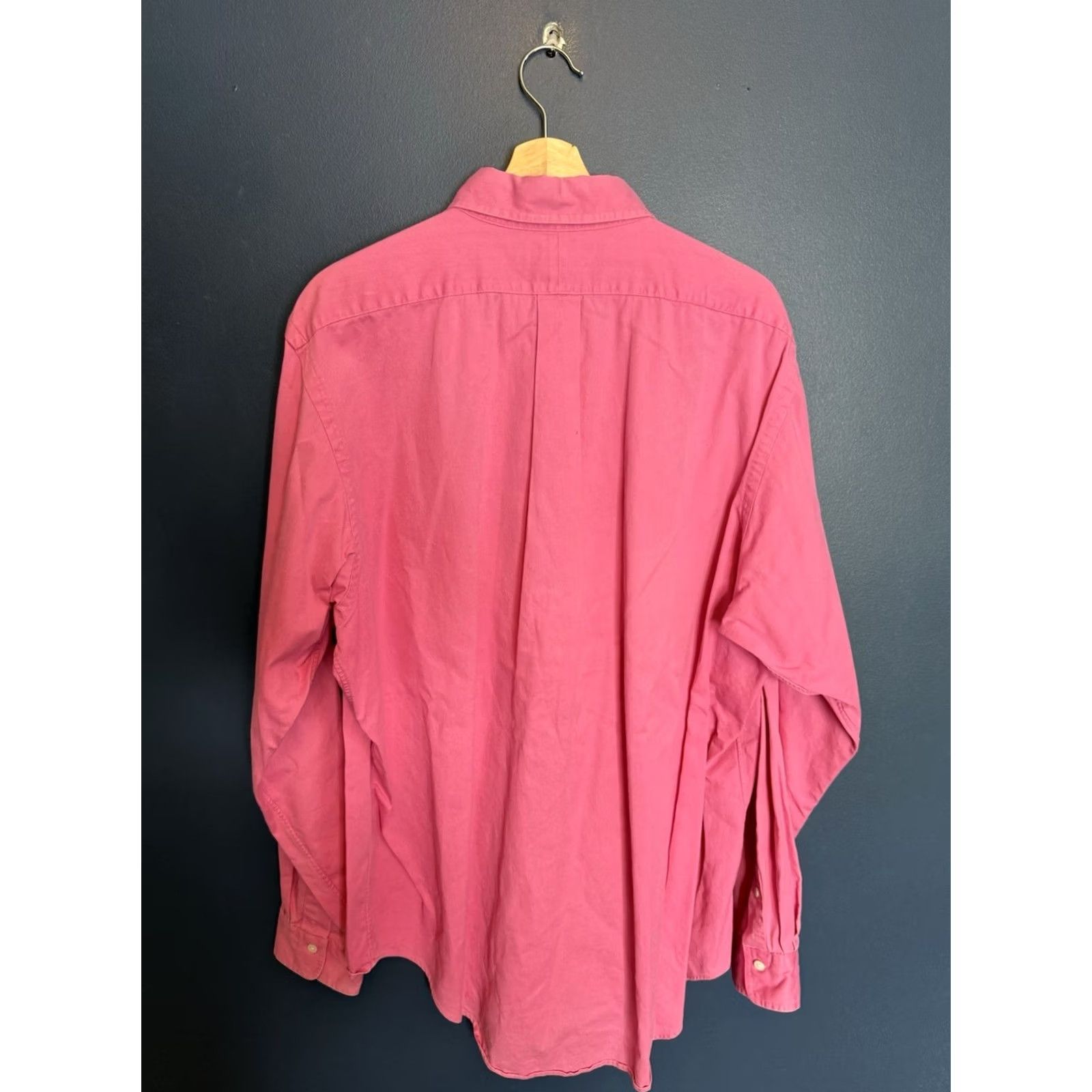 Polo Ralph Lauren VINTAGE Polo Ralph Lauren Blake Pink Cotton Button Up Shirt 90s Mens XL Size US XL / EU 56 / 4 - 4 Thumbnail