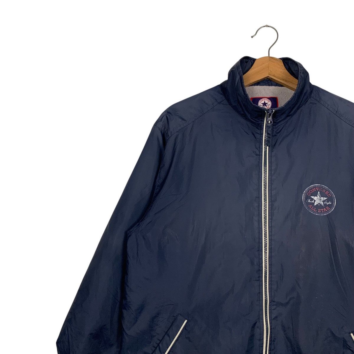 Converse Vintage 90's CONVERSE Big Logo Light Jacket #2787-C126 Size US S / EU 44-46 / 1 - 5 Thumbnail