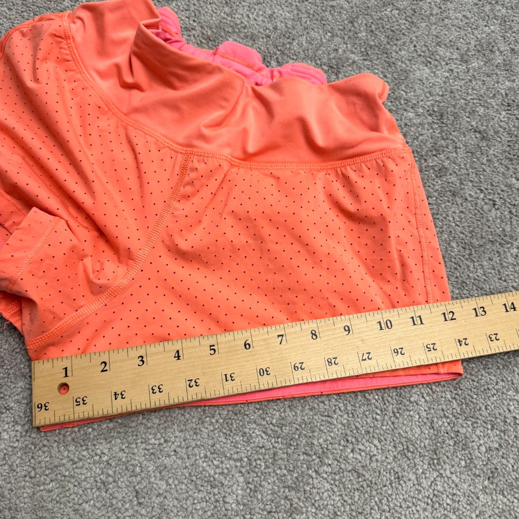 Lululemon Lululemon Hotty Hot Shorts 4 Orange Perforated Athletic Active Run Running Women Size 27" / US 4 / IT 40 - 7 Thumbnail
