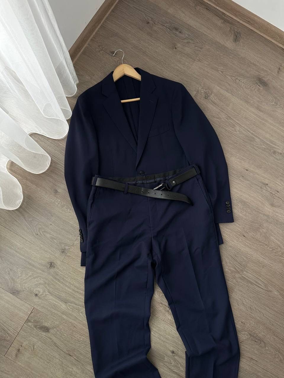 Suitsupply × Vintage Vintage Suitsupply Brescia Blue Mens 50 Suit Size 50R - 11 Thumbnail