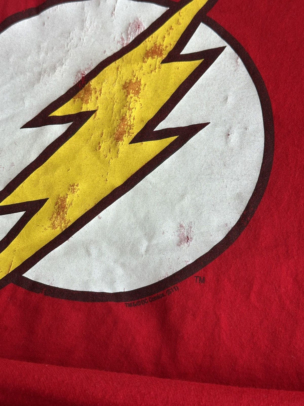 DC Comics 🔥 2000s Flash DC Comics T Shirt Vintage Movie Tee Cartoon Size US XL / EU 56 / 4 - 2 Thumbnail