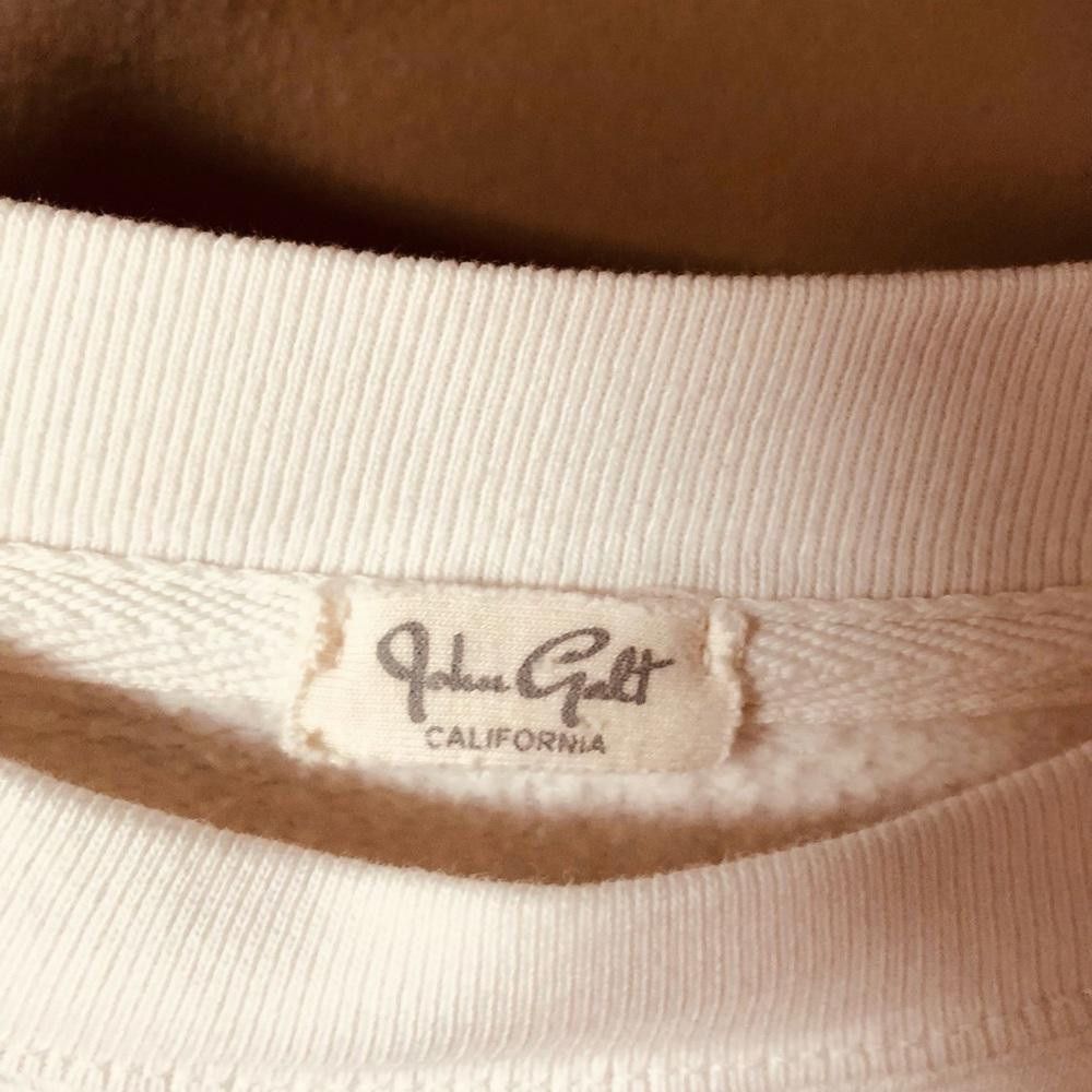 Designer Brandy Melville White sweater top graphic John Galt Size M / US 6-8 / IT 42-44 - 3 Thumbnail
