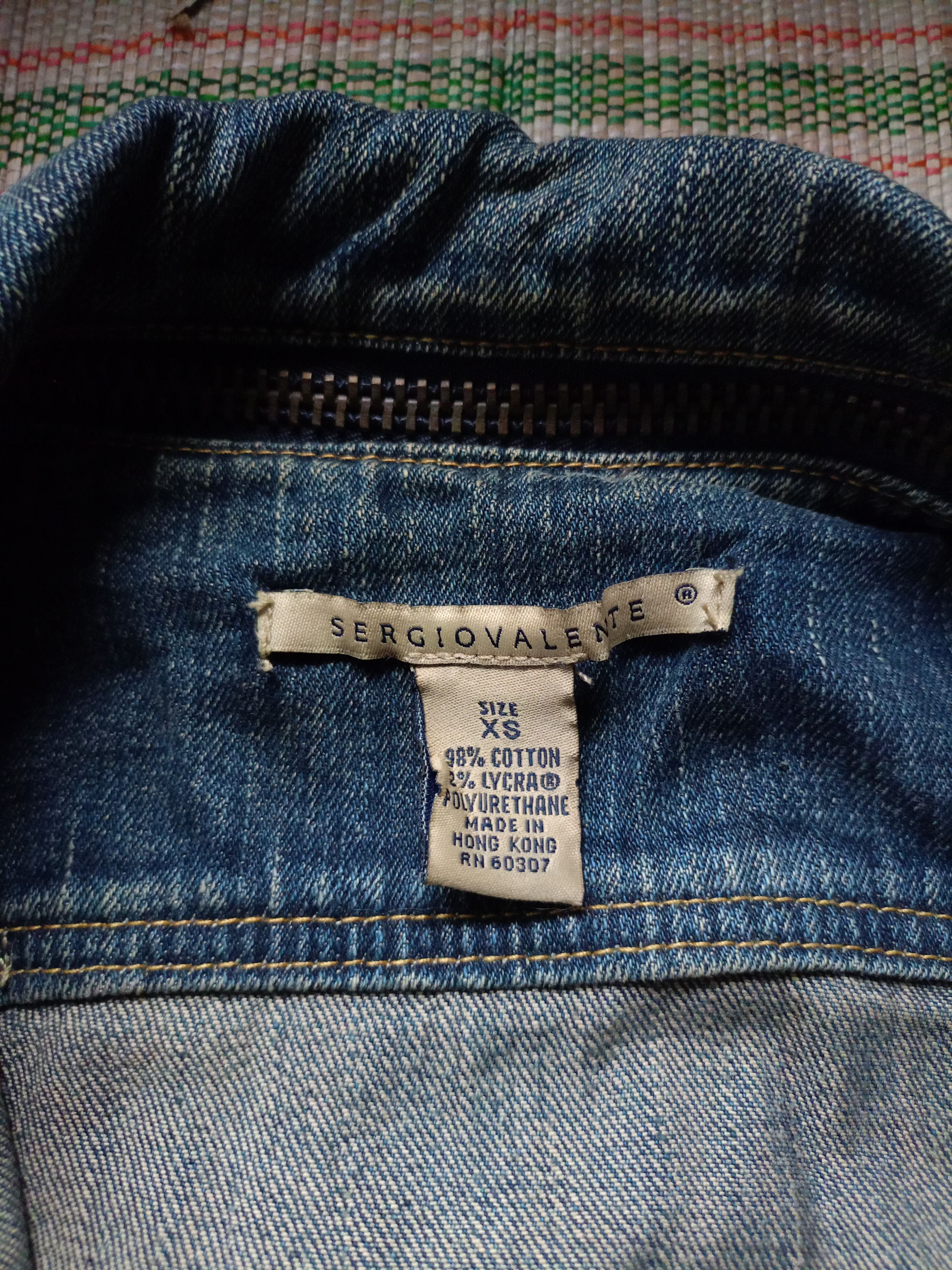 Other 2000s Sergio Valente Distressed Denim Jacket style LGB Size US XS / EU 42 / 0 - 14 Thumbnail