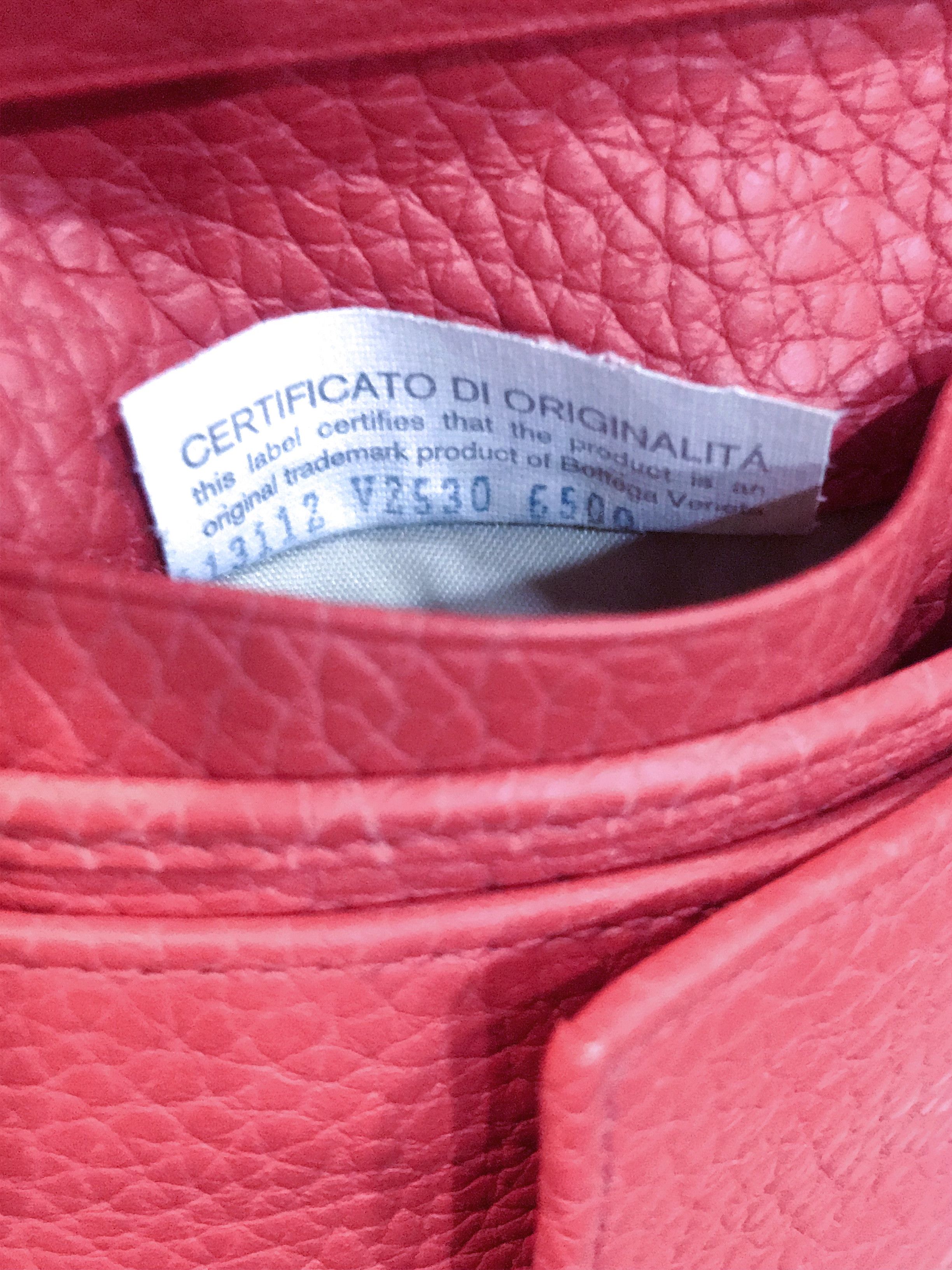 Bottega Veneta BOTTEGA VENETA Leather Bifold Red Short Wallet Size ONE SIZE - 6 Thumbnail