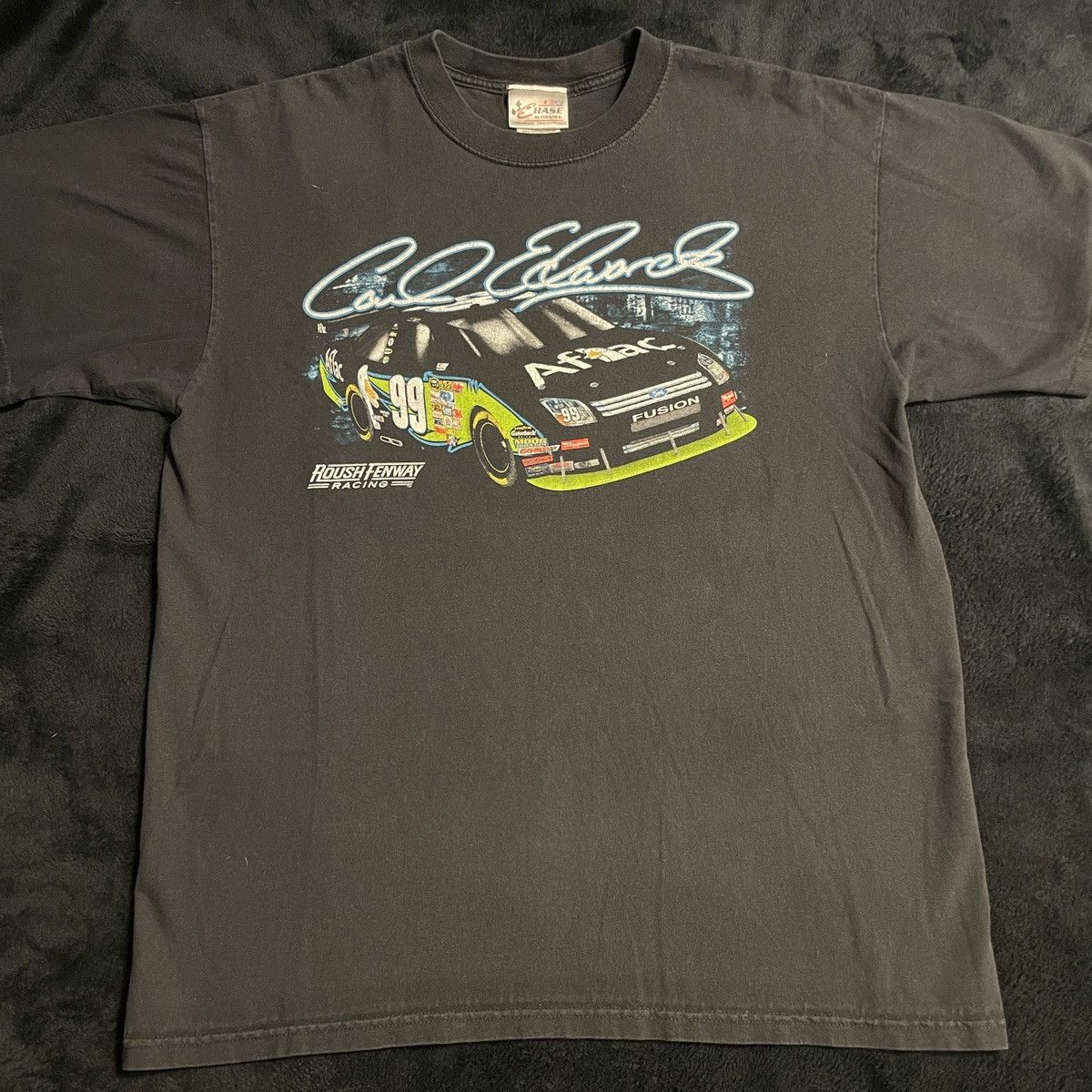 Chase Authentics Carl Edwards #99 Aflac Chase Authentics Vintage T Shirt Size US L / EU 52-54 / 3 - 1 Thumbnail