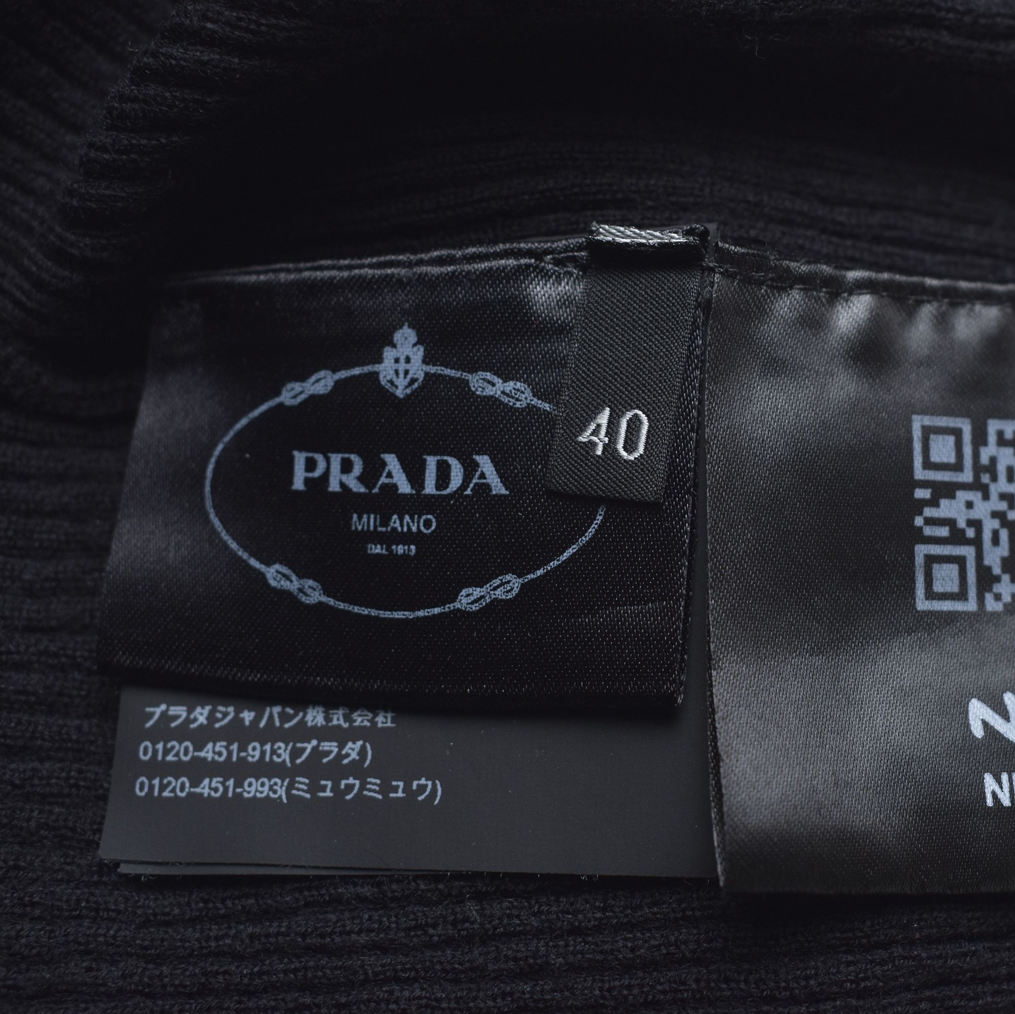 Prada PRADA WOMEN'S BLACK TURTLENECK SWEATER KNITTED Size S / US 4 / IT 40 - 3 Thumbnail