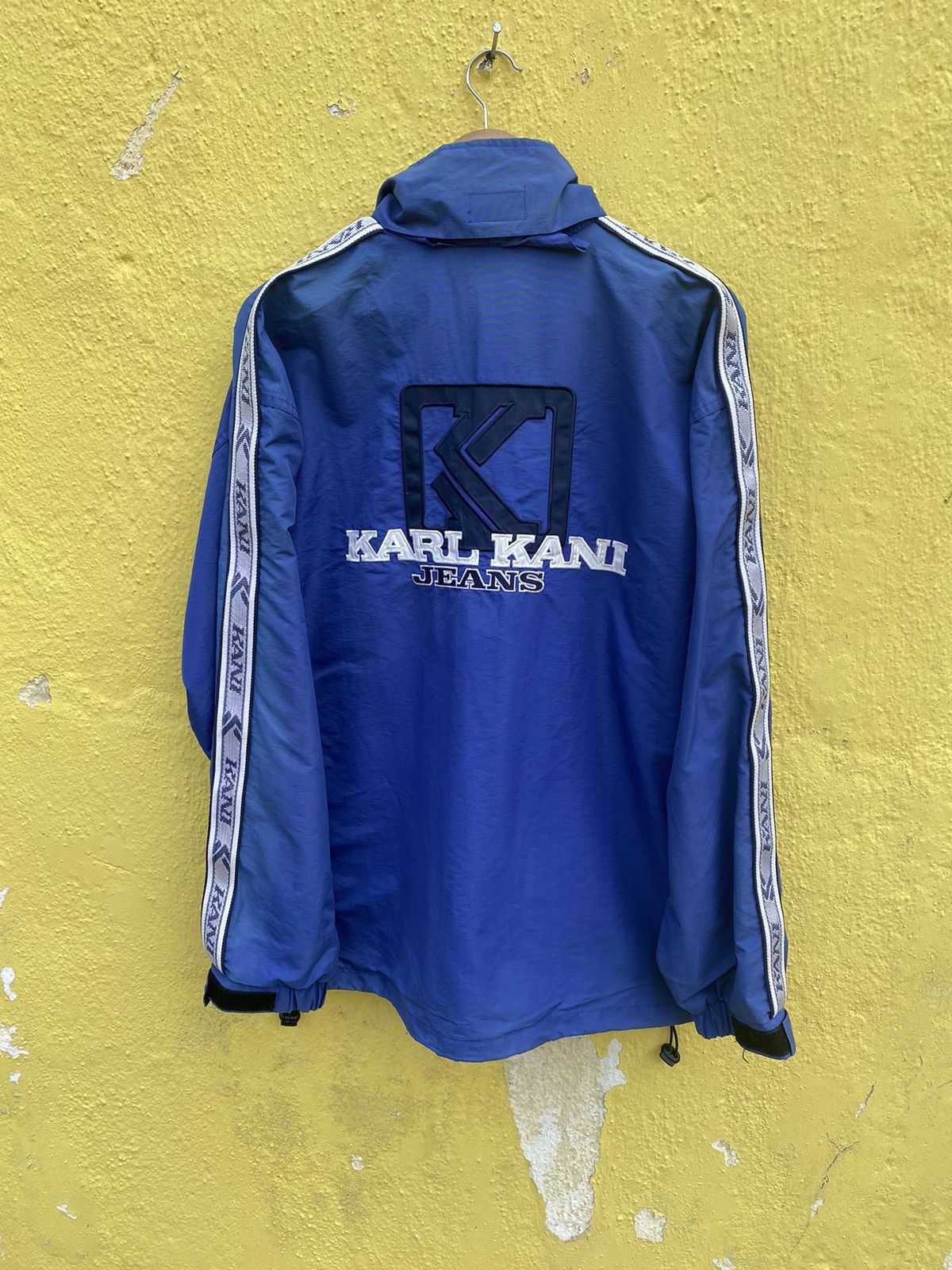 Vintage karl kani jeans sidetape big logo jacket