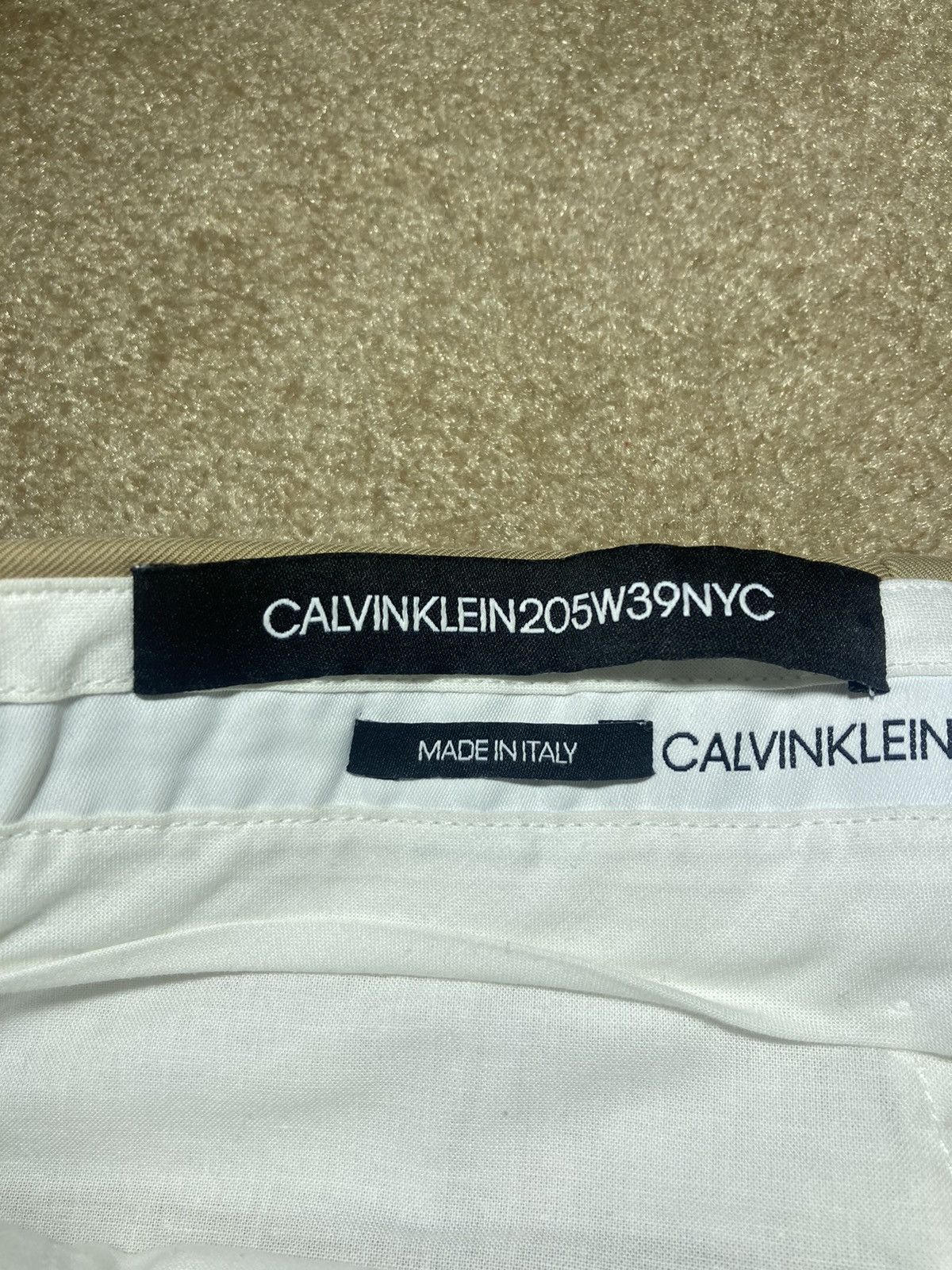 Calvin Klein 205W39NYC FW18 Calvin Klein 205W39NYC Raf Simons Khaki Side Stripe 46 Size US 30 / EU 46 - 5 Thumbnail