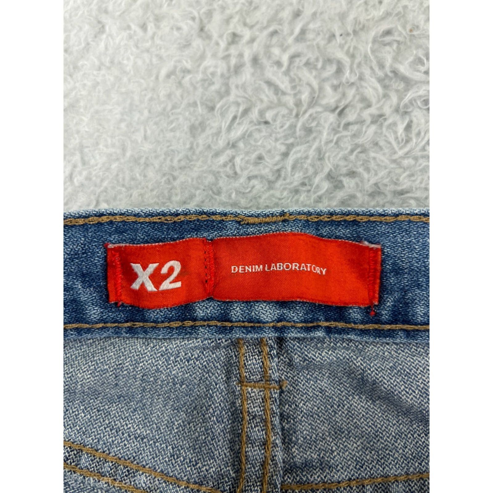 Express Express Jeans Womens 6 Blue Denim Flared Low Rise 5-Pocket Cotton Blend Stretch Jeans Size 28" / US 6 / IT 42 - 7 Thumbnail