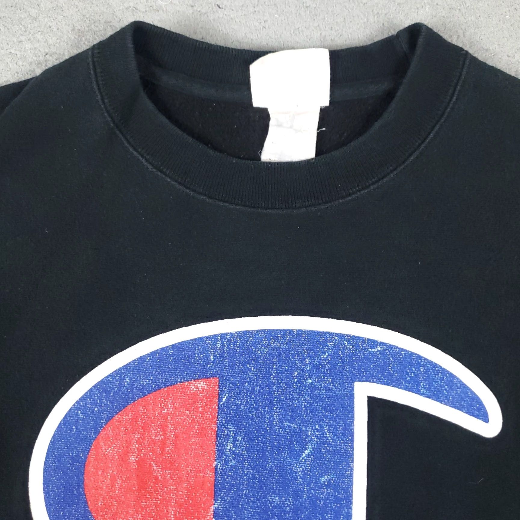 Champion Champion Black Pullover Sweatshirt Mens Large Mock Neck Fleece Regular Fit Size US L / EU 52-54 / 3 - 3 Thumbnail