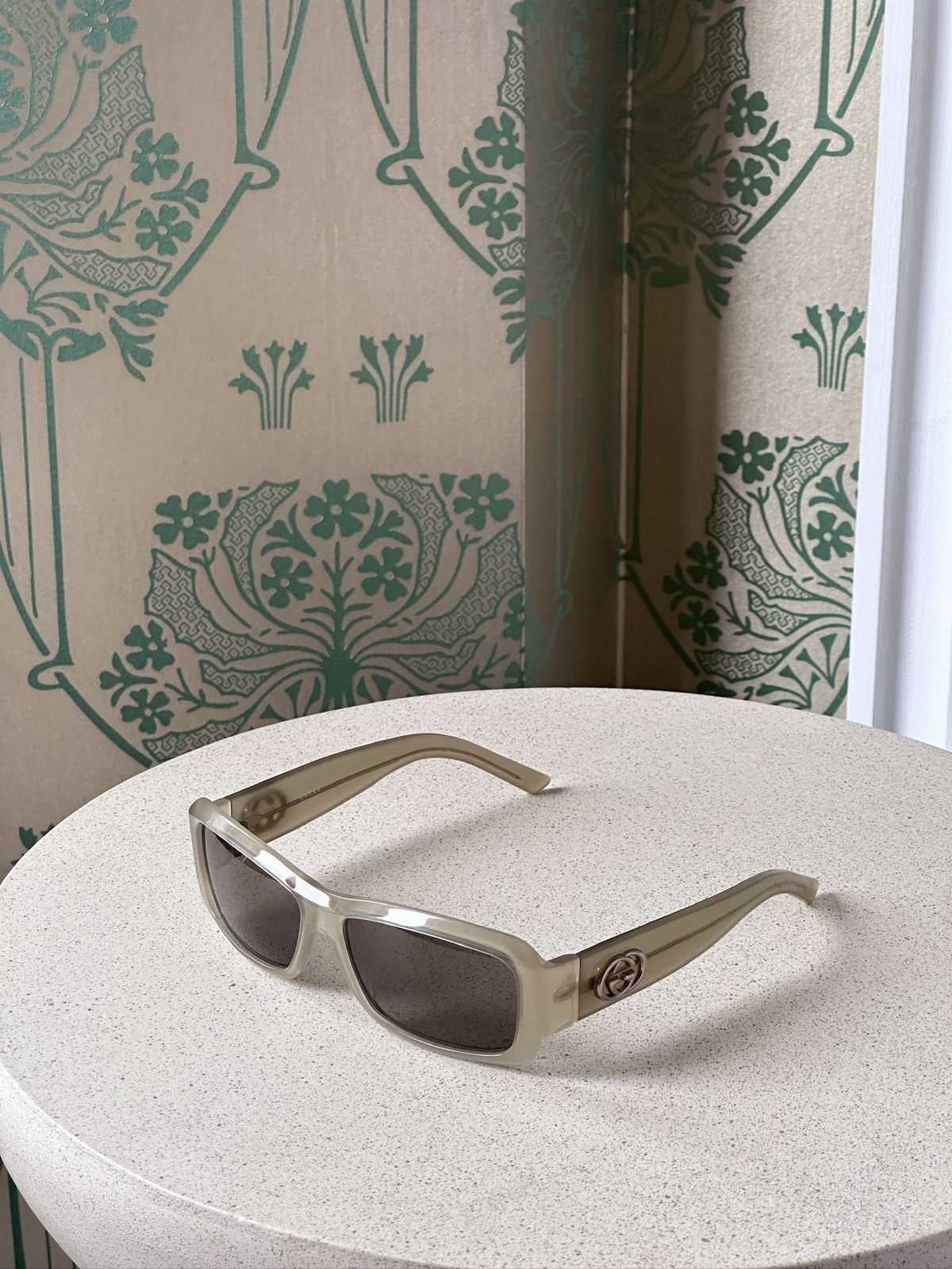 Gucci GICCI Oval GG Logo Transparent Sunglasses GG 2996/S Size ONE SIZE - 12 Thumbnail