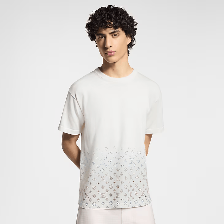 Louis Vuitton Monogram Gradient Embellished Short-Sleeved Crewneck Size US XXL / EU 58 / 5 - 2 Thumbnail