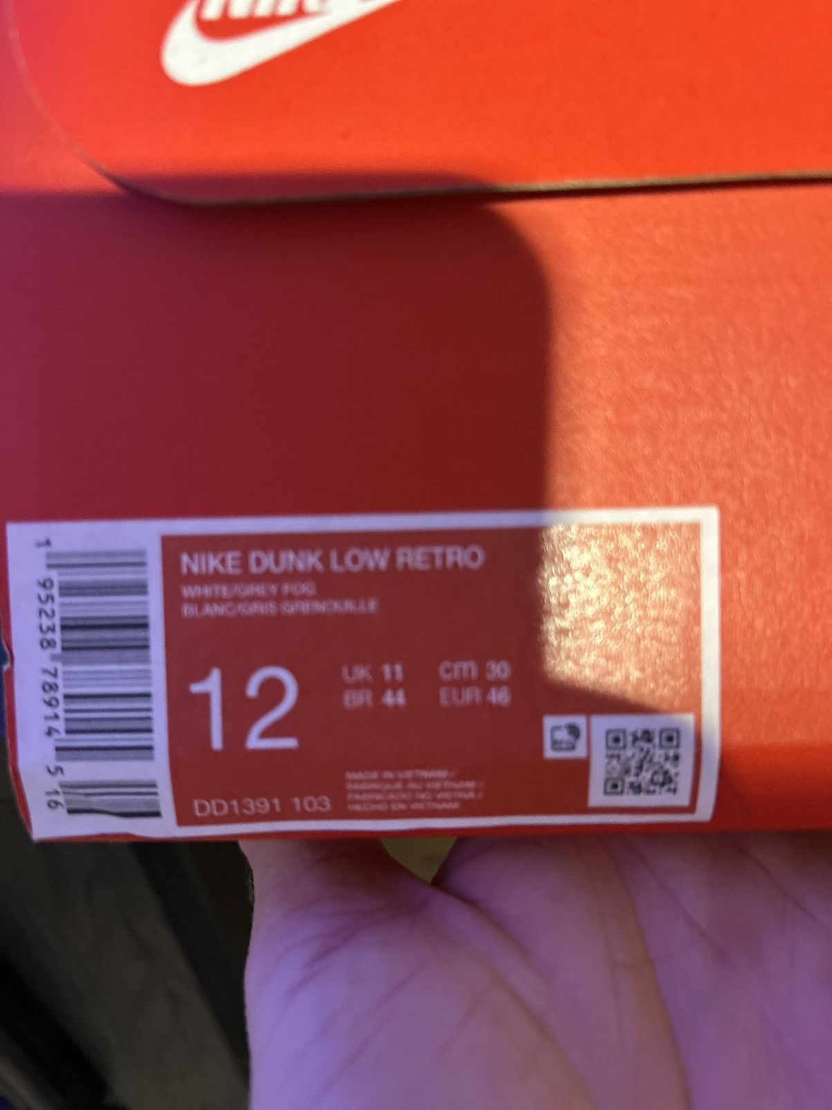 Nike nike dunk grey fog Size US 12 / EU 45 - 9 Thumbnail