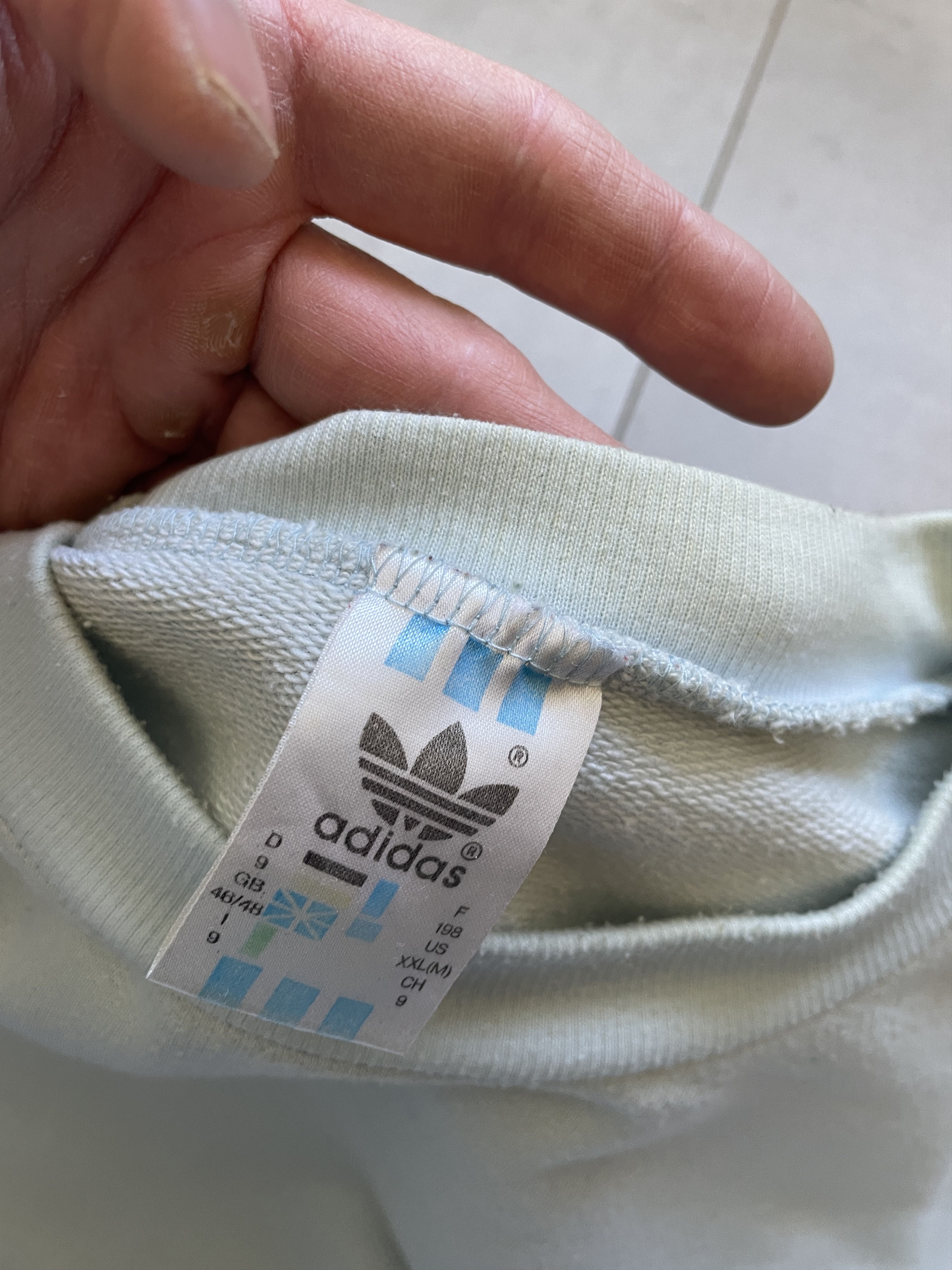 Adidas VINTAGE ADIDAS 90S BOXY BLUE BLOKECORE CREWNECK Size US M / EU 48-50 / 2 - 2 Thumbnail