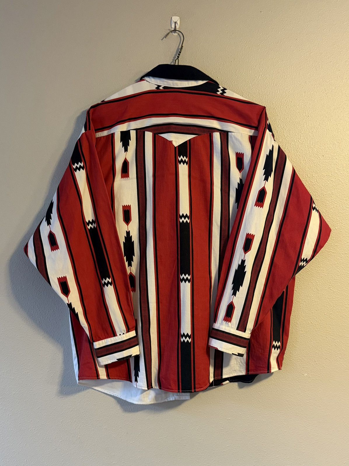 Panhandle Slim vtg 90s aztec vertical striped button down shirt Size US XL / EU 56 / 4 - 3 Thumbnail