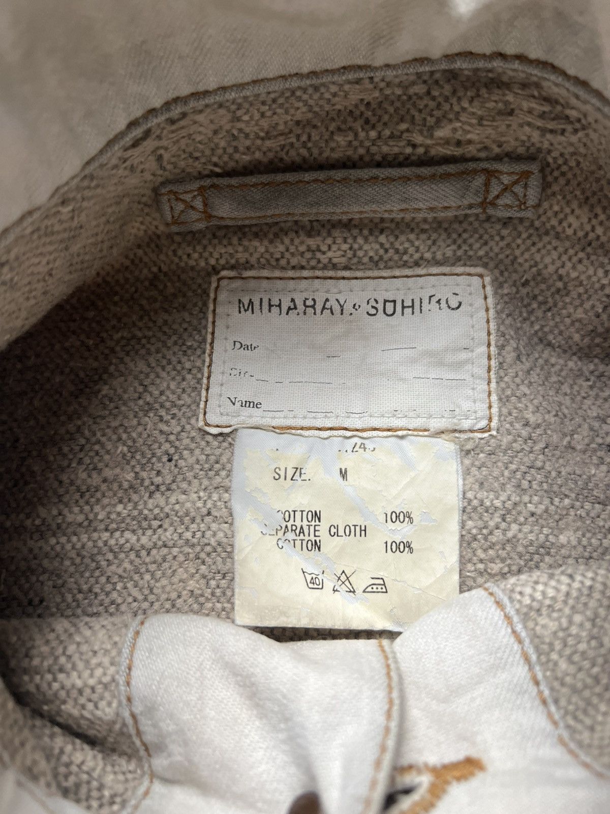 Maison MIHARA YASUHIRO MiharaYasuhiro AW05 Layered Stack Denim Jacket Size US M / EU 48-50 / 2 - 7 Thumbnail